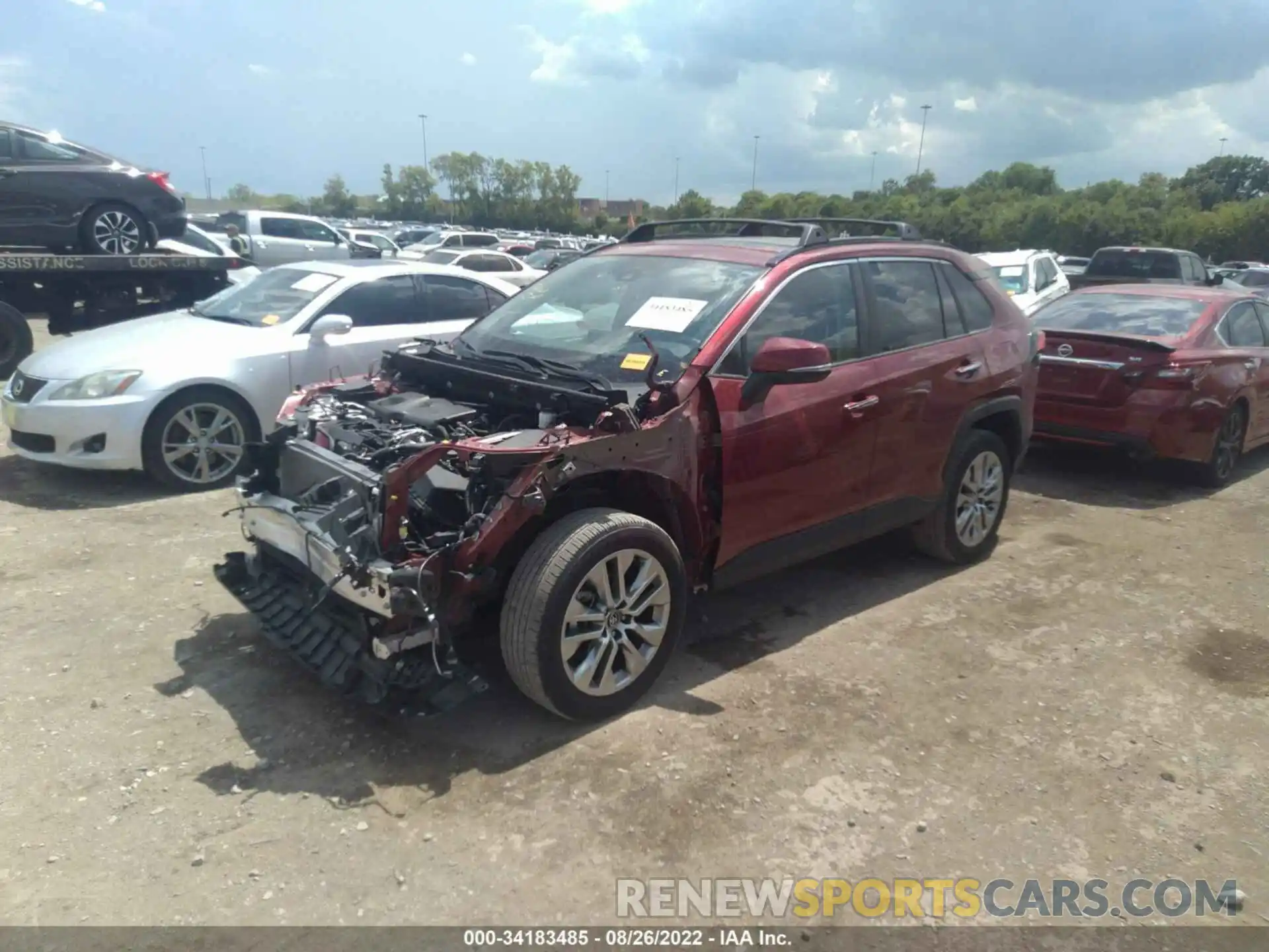 2 Photograph of a damaged car 2T3Y1RFV5LC079691 TOYOTA RAV4 2020