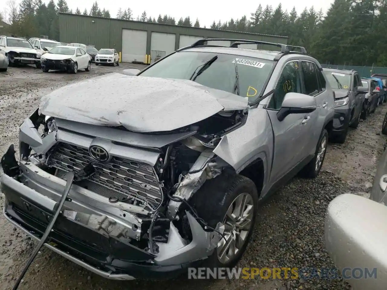 2 Photograph of a damaged car 2T3Y1RFV6LW101535 TOYOTA RAV4 2020