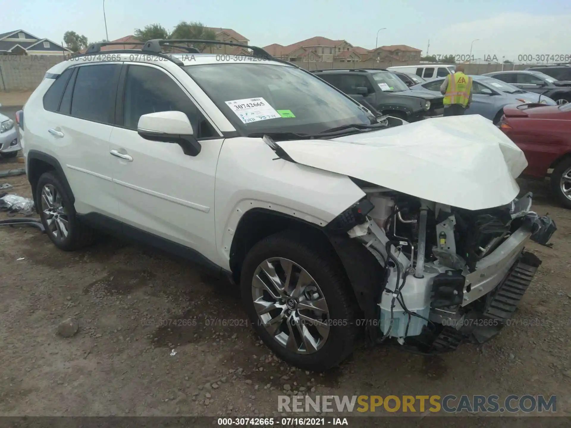 1 Photograph of a damaged car 2T3Y1RFV7LC052251 TOYOTA RAV4 2020