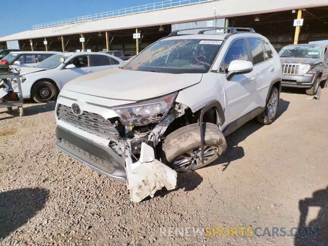 2 Photograph of a damaged car 2T3Y1RFV9LW091499 TOYOTA RAV4 2020