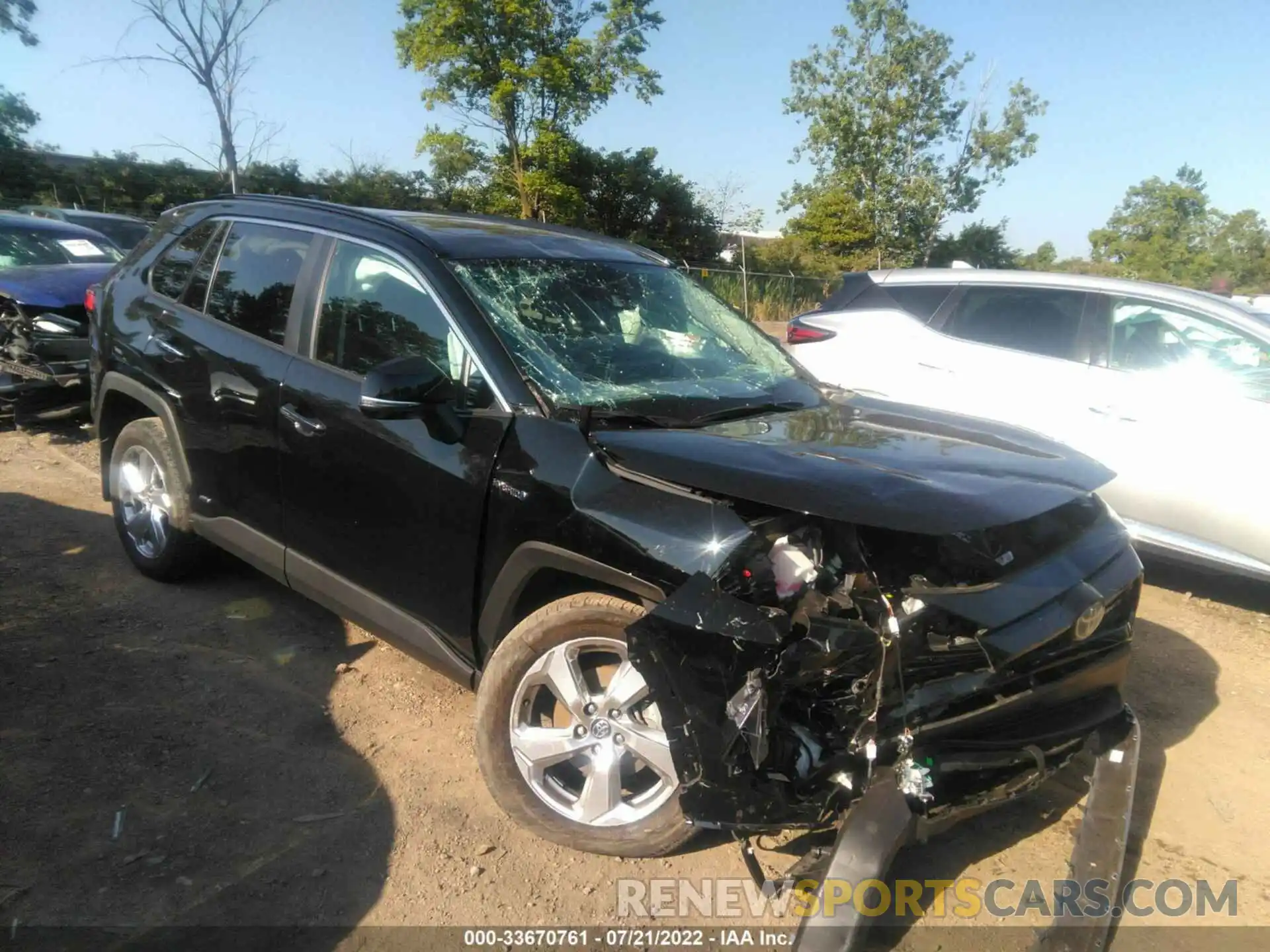 1 Photograph of a damaged car 4T3DWRFV2LU006535 TOYOTA RAV4 2020