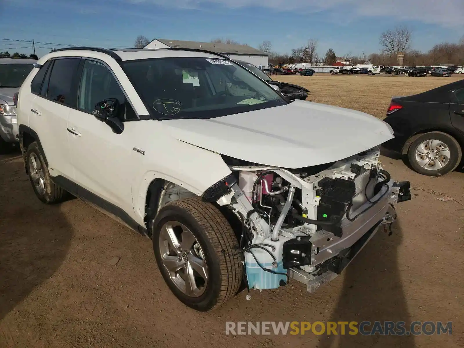 1 Photograph of a damaged car 4T3DWRFV6LU009857 TOYOTA RAV4 2020