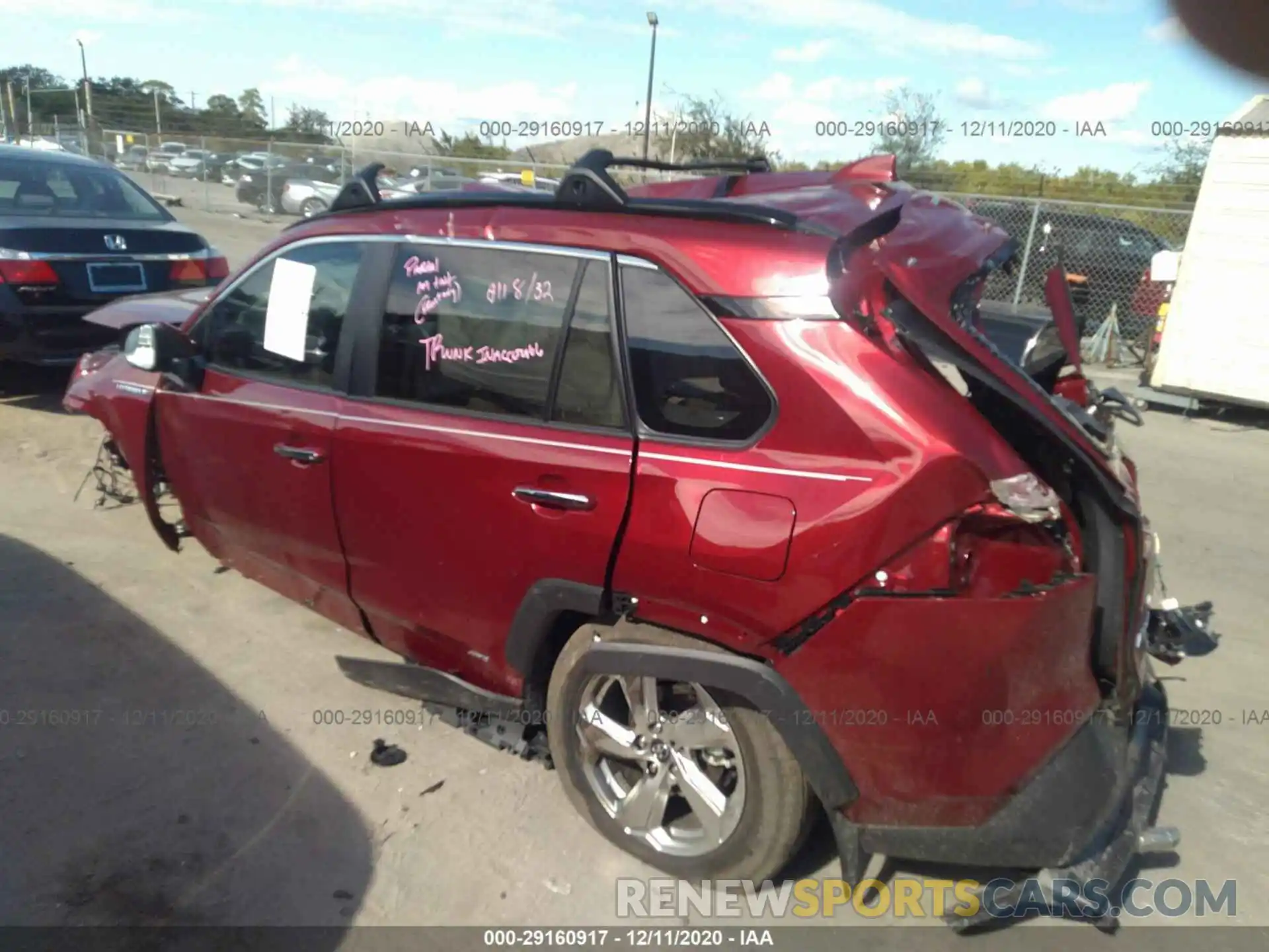 3 Photograph of a damaged car 4T3DWRFV7LU009074 TOYOTA RAV4 2020