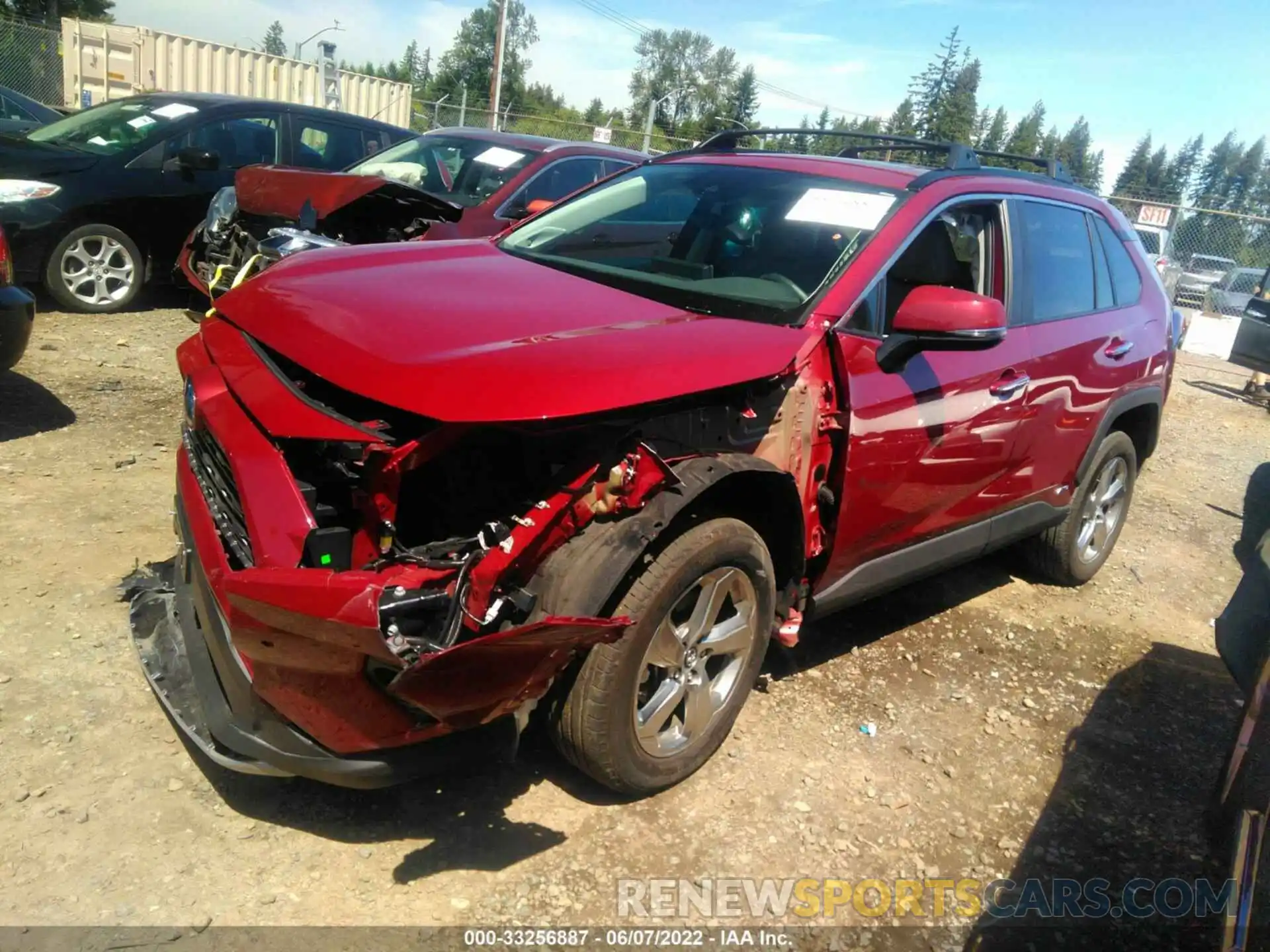 2 Photograph of a damaged car 4T3DWRFV9LU009464 TOYOTA RAV4 2020