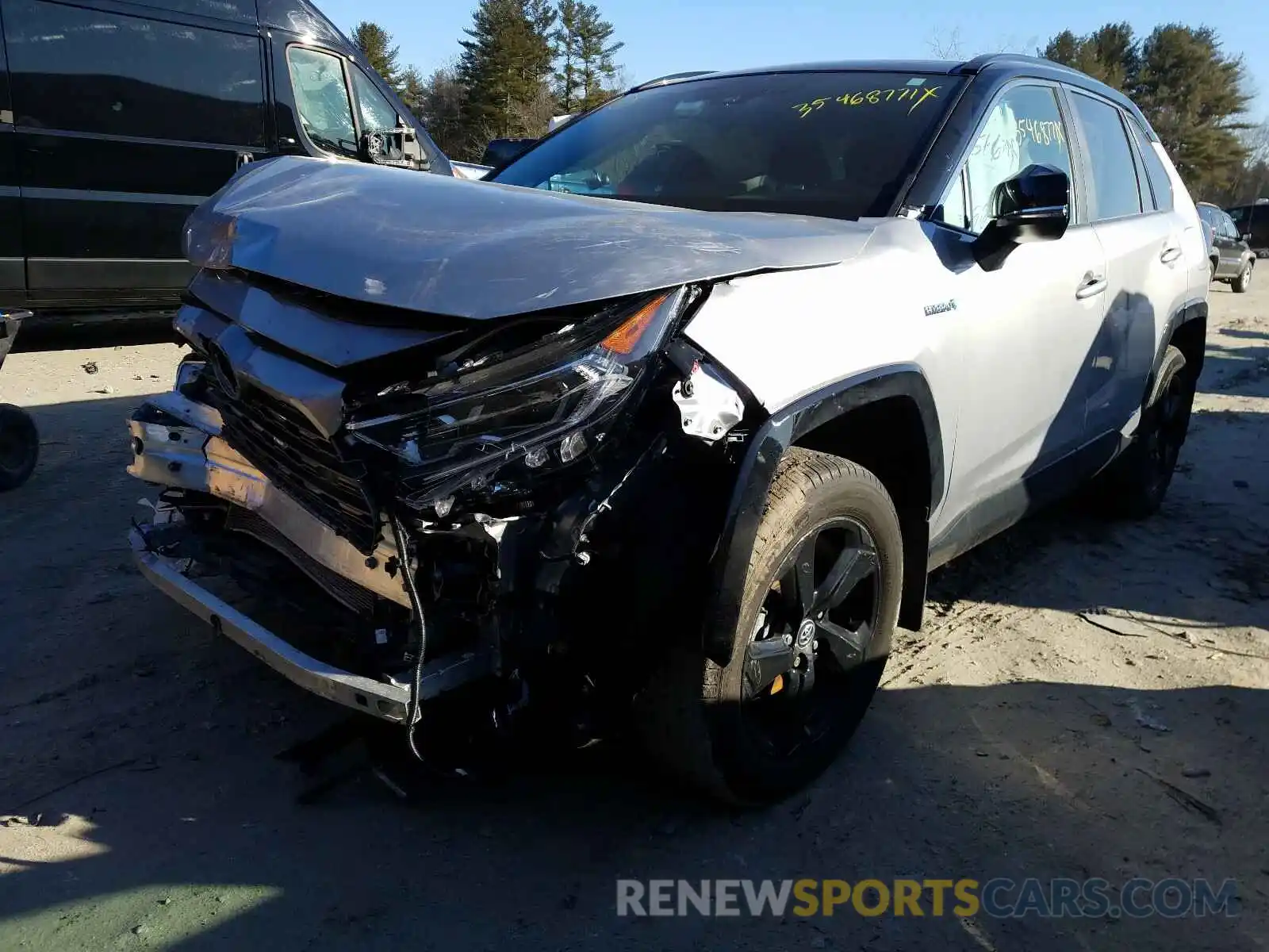 2 Photograph of a damaged car 4T3EWRFV7LU003506 TOYOTA RAV4 2020