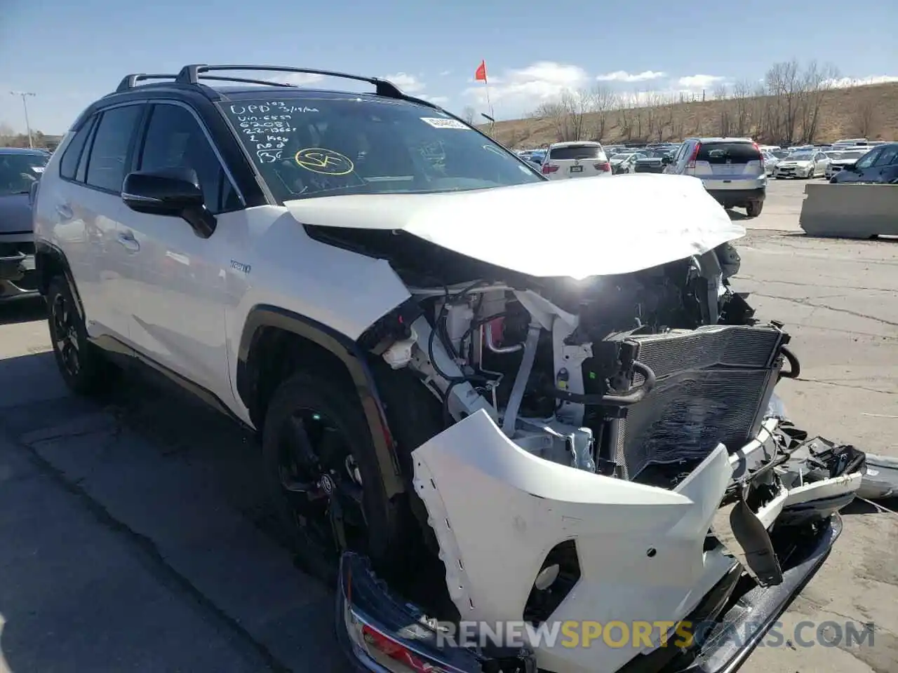 1 Photograph of a damaged car 4T3EWRFVXLU006559 TOYOTA RAV4 2020