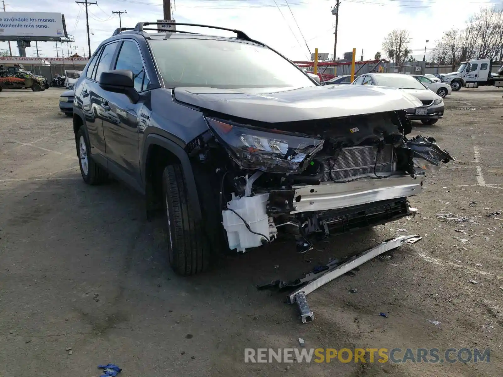 1 Photograph of a damaged car 4T3L6RFV2LU005624 TOYOTA RAV4 2020