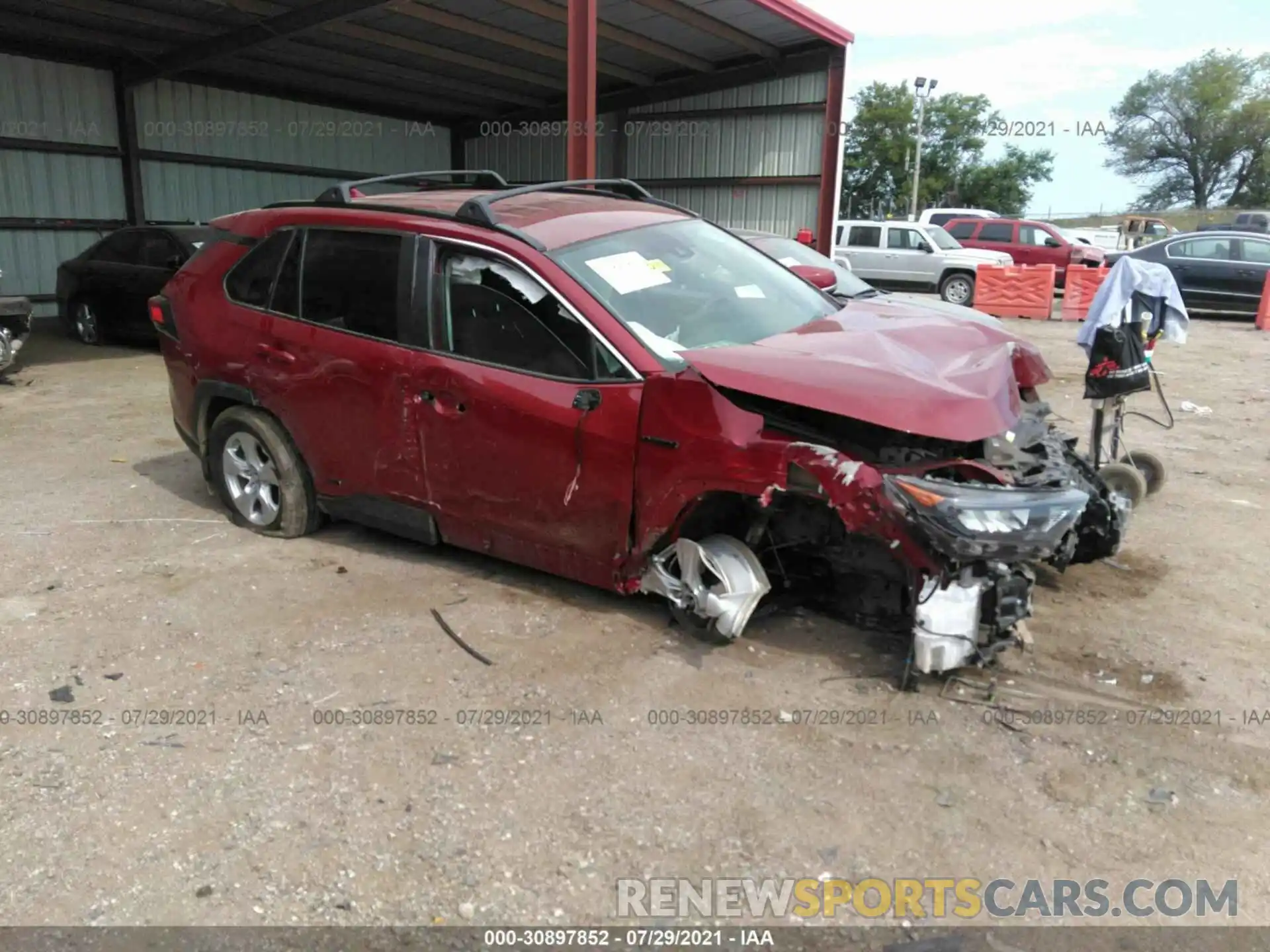 1 Photograph of a damaged car 4T3M6RFVXLU004886 TOYOTA RAV4 2020