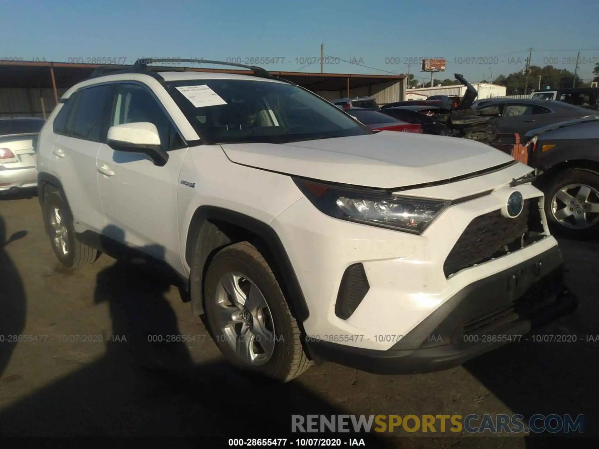 1 Photograph of a damaged car 4T3MWRFV3LU001375 TOYOTA RAV4 2020