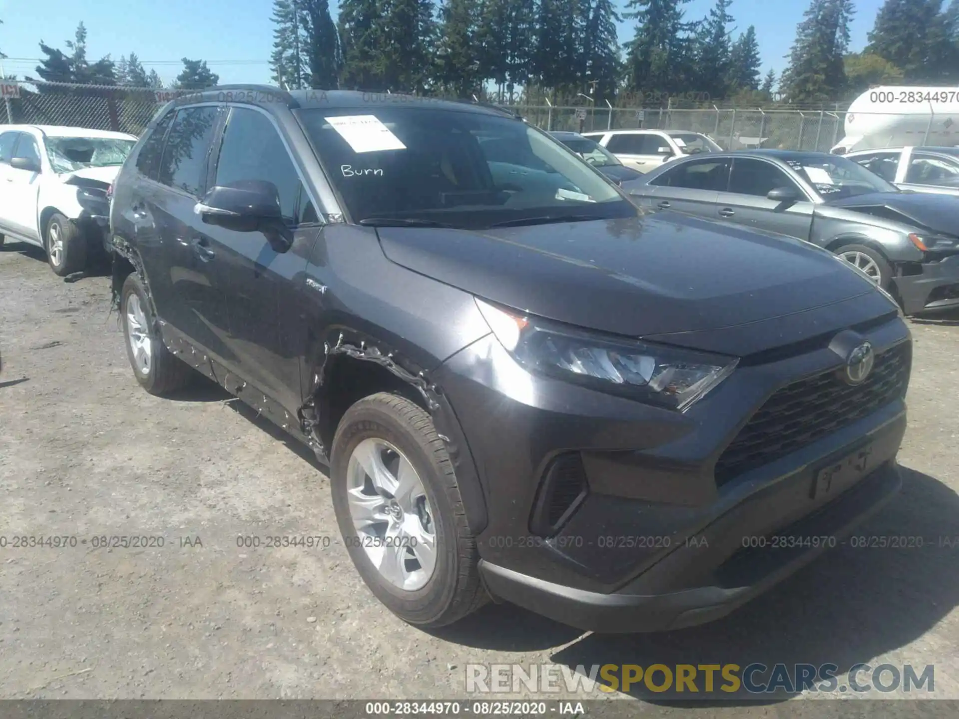 1 Photograph of a damaged car 4T3MWRFV4LU002423 TOYOTA RAV4 2020