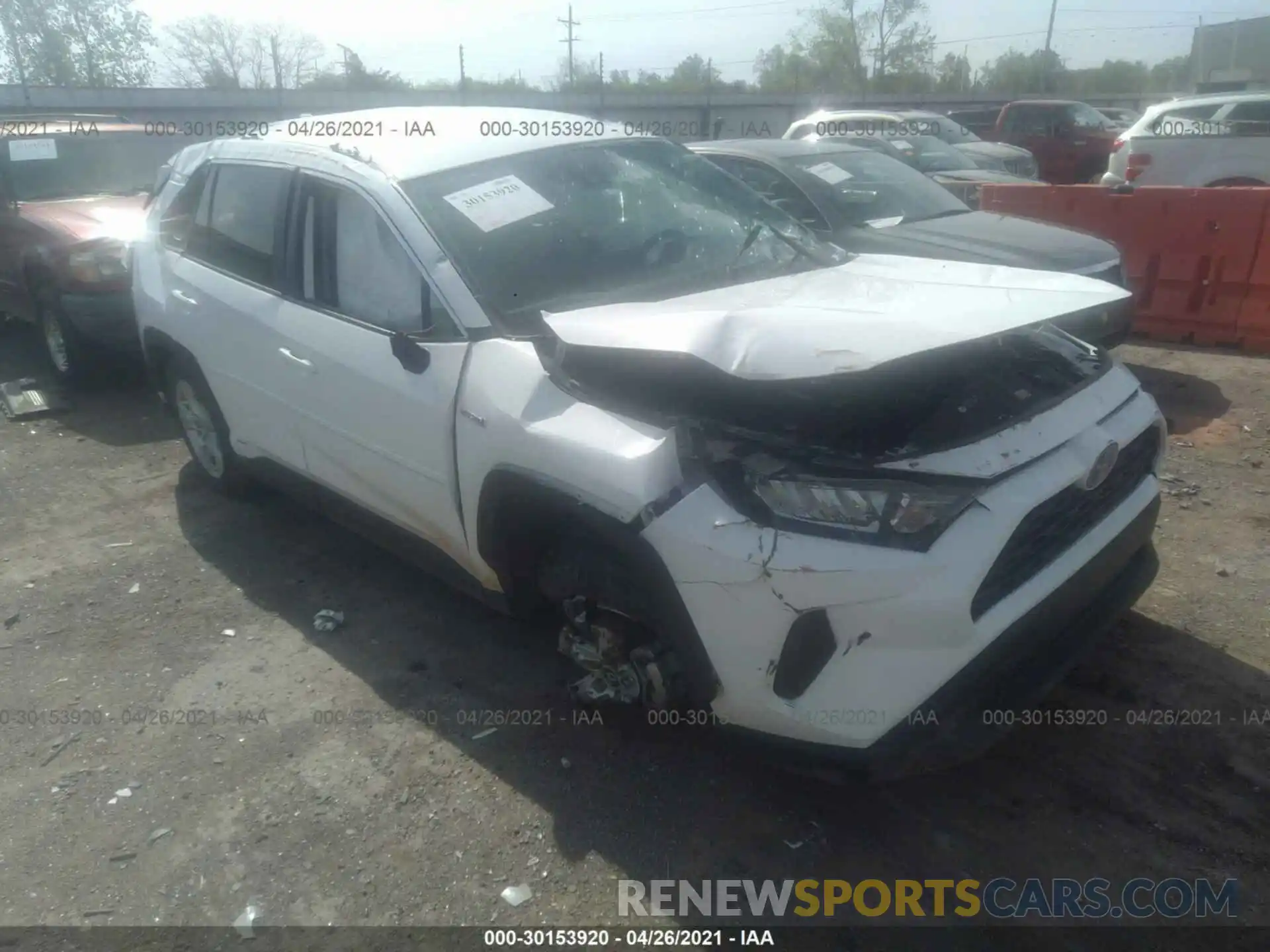 1 Photograph of a damaged car 4T3MWRFV4LU006181 TOYOTA RAV4 2020