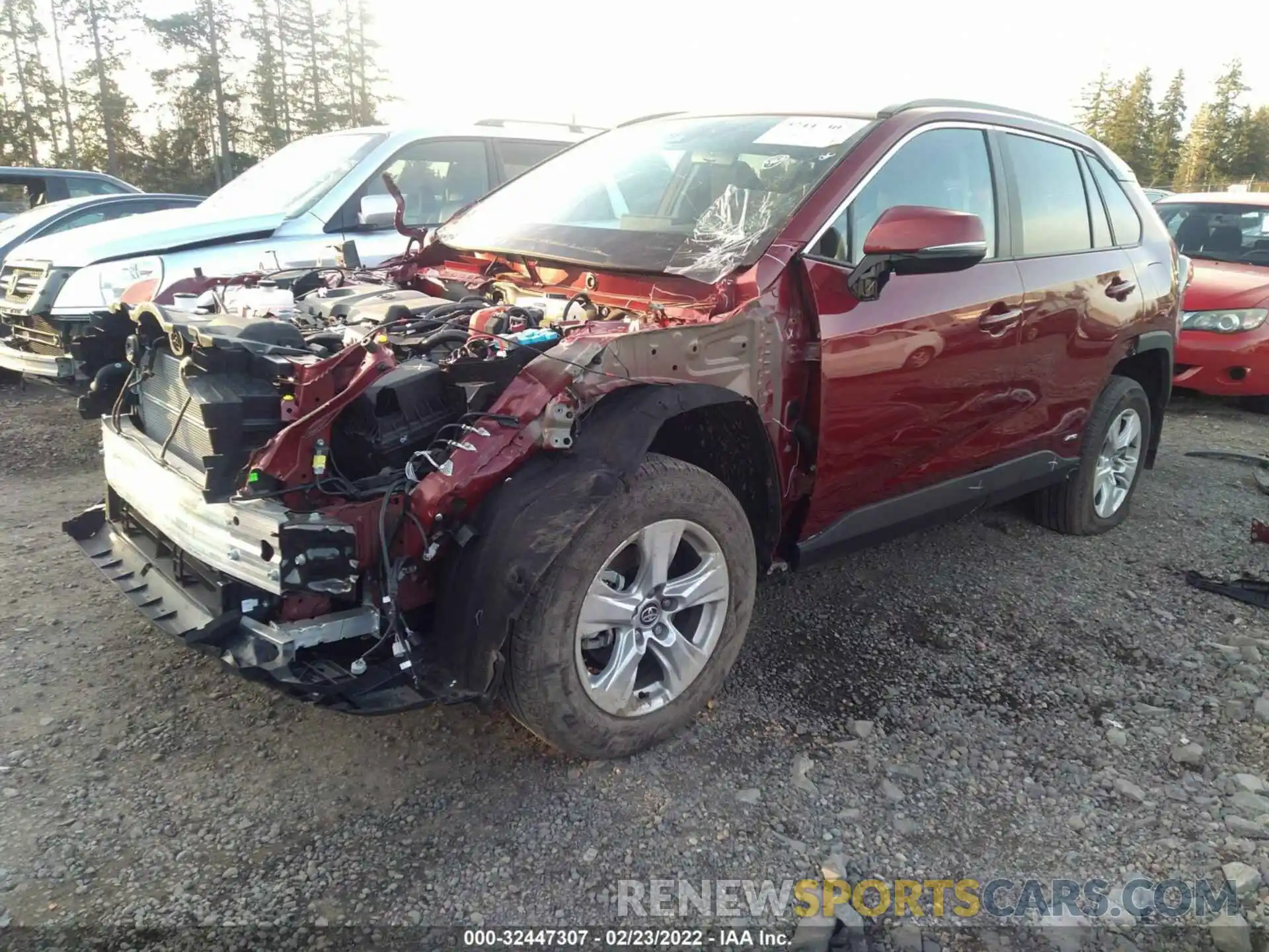 2 Photograph of a damaged car 4T3R6RFV4LU002301 TOYOTA RAV4 2020