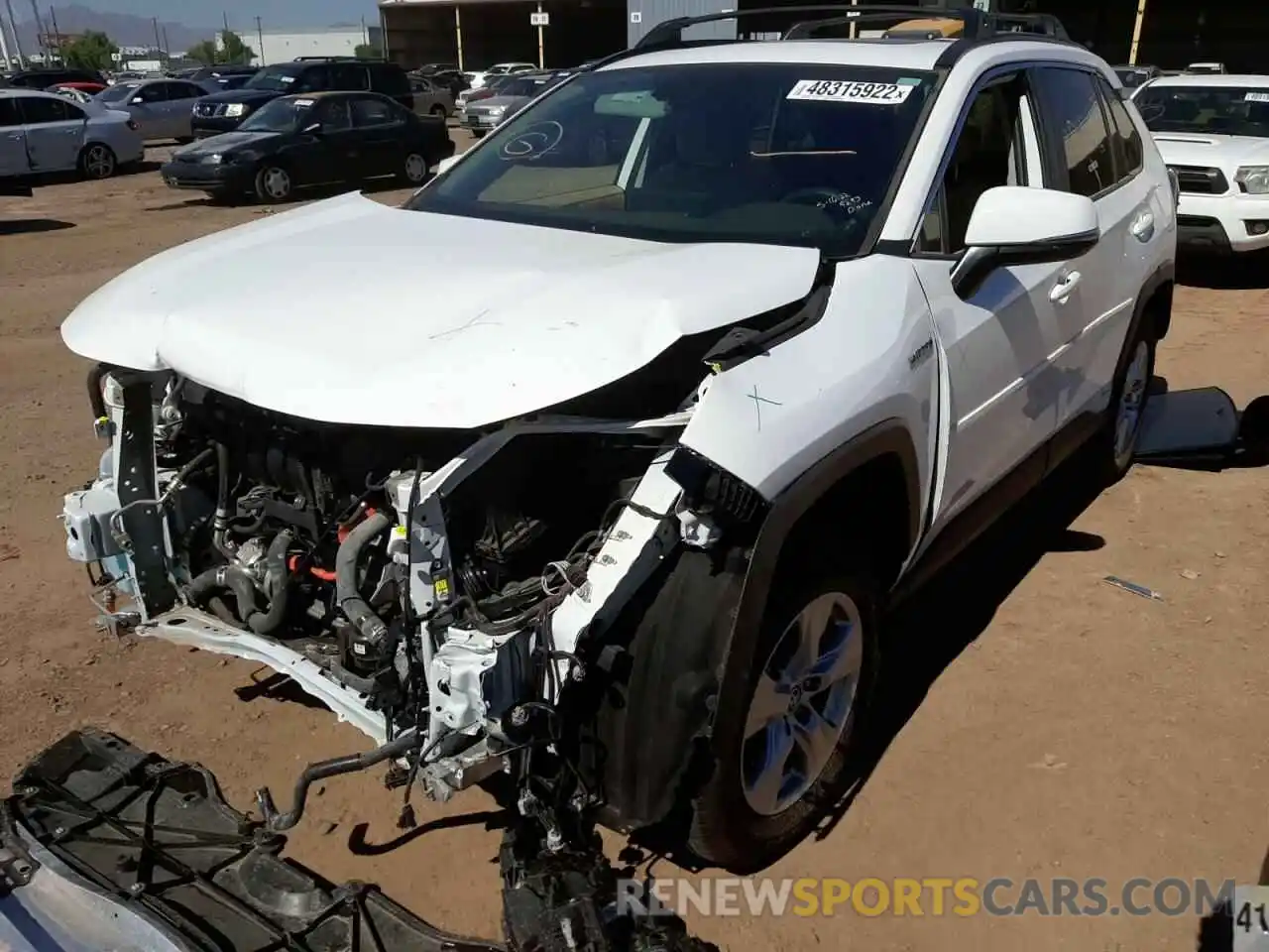 2 Photograph of a damaged car 4T3RWRFV1LU003454 TOYOTA RAV4 2020