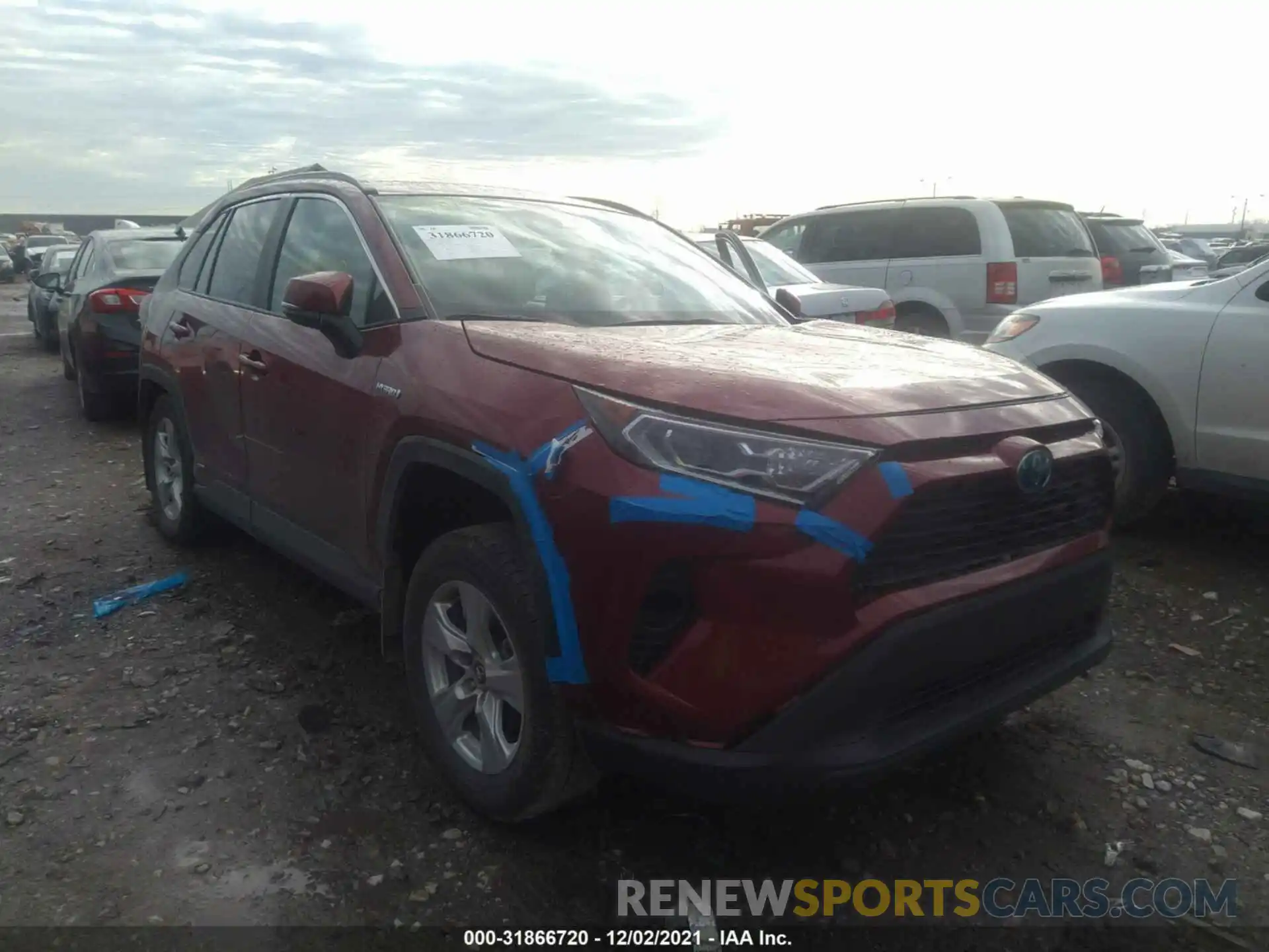 1 Photograph of a damaged car 4T3RWRFV4LU004596 TOYOTA RAV4 2020