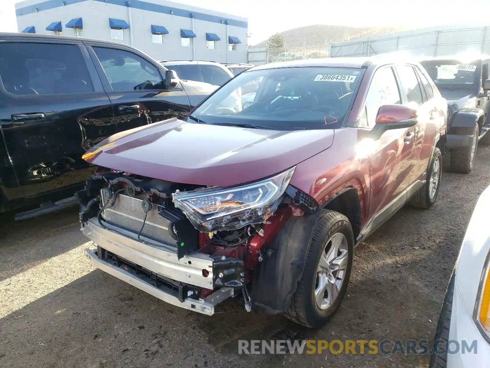 2 Photograph of a damaged car 4T3RWRFV6LU003272 TOYOTA RAV4 2020