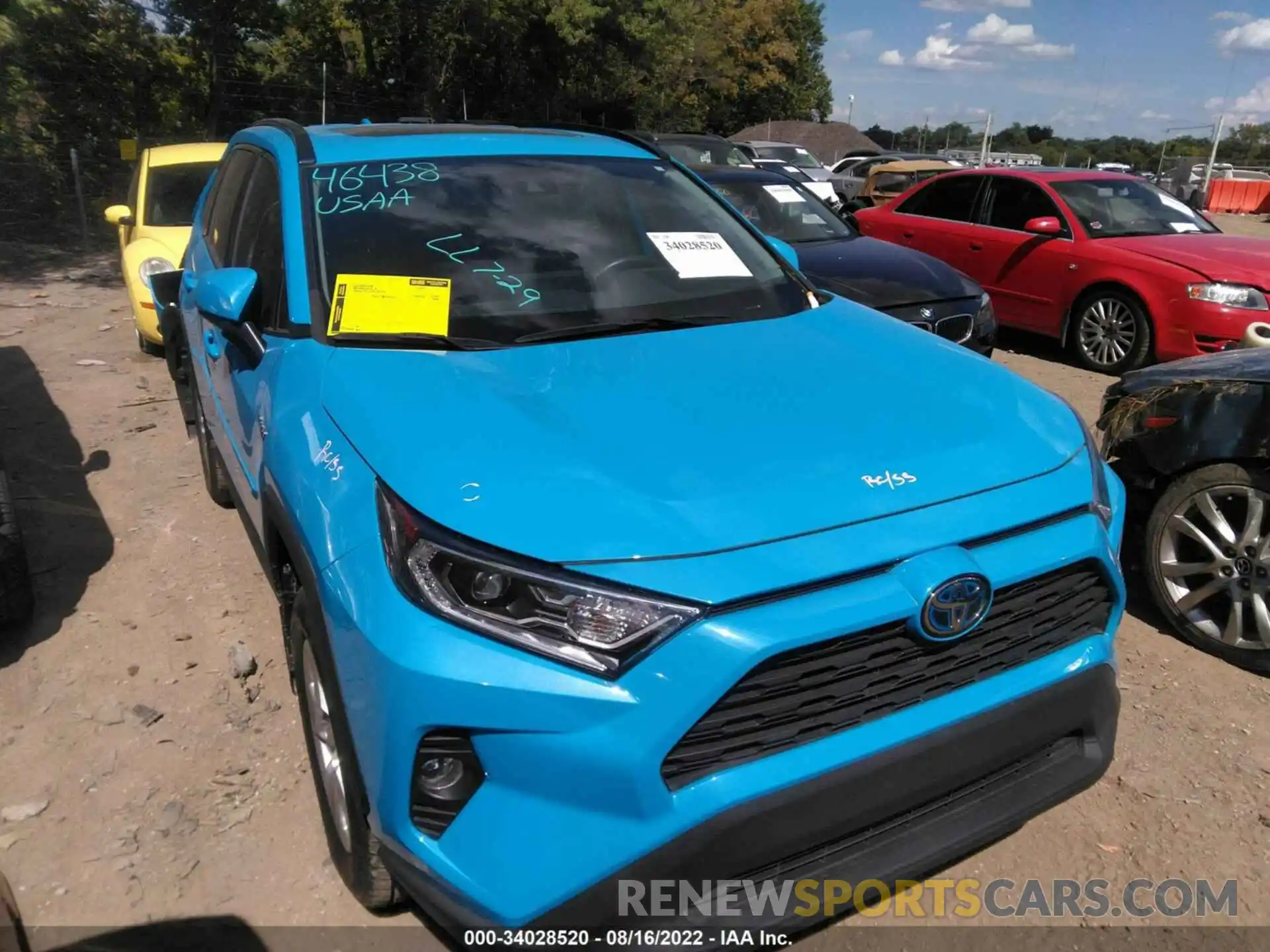 1 Photograph of a damaged car 4T3RWRFV7LU001191 TOYOTA RAV4 2020