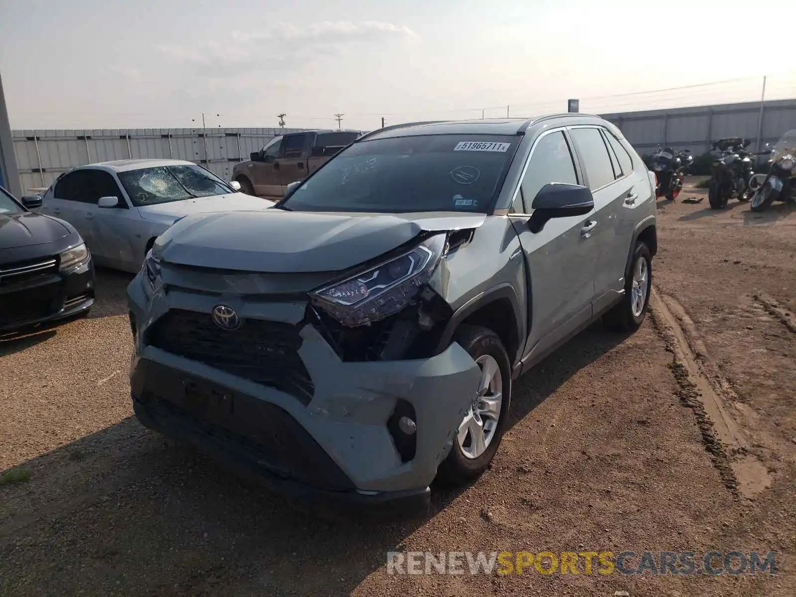 2 Photograph of a damaged car 4T3RWRFV7LU007931 TOYOTA RAV4 2020