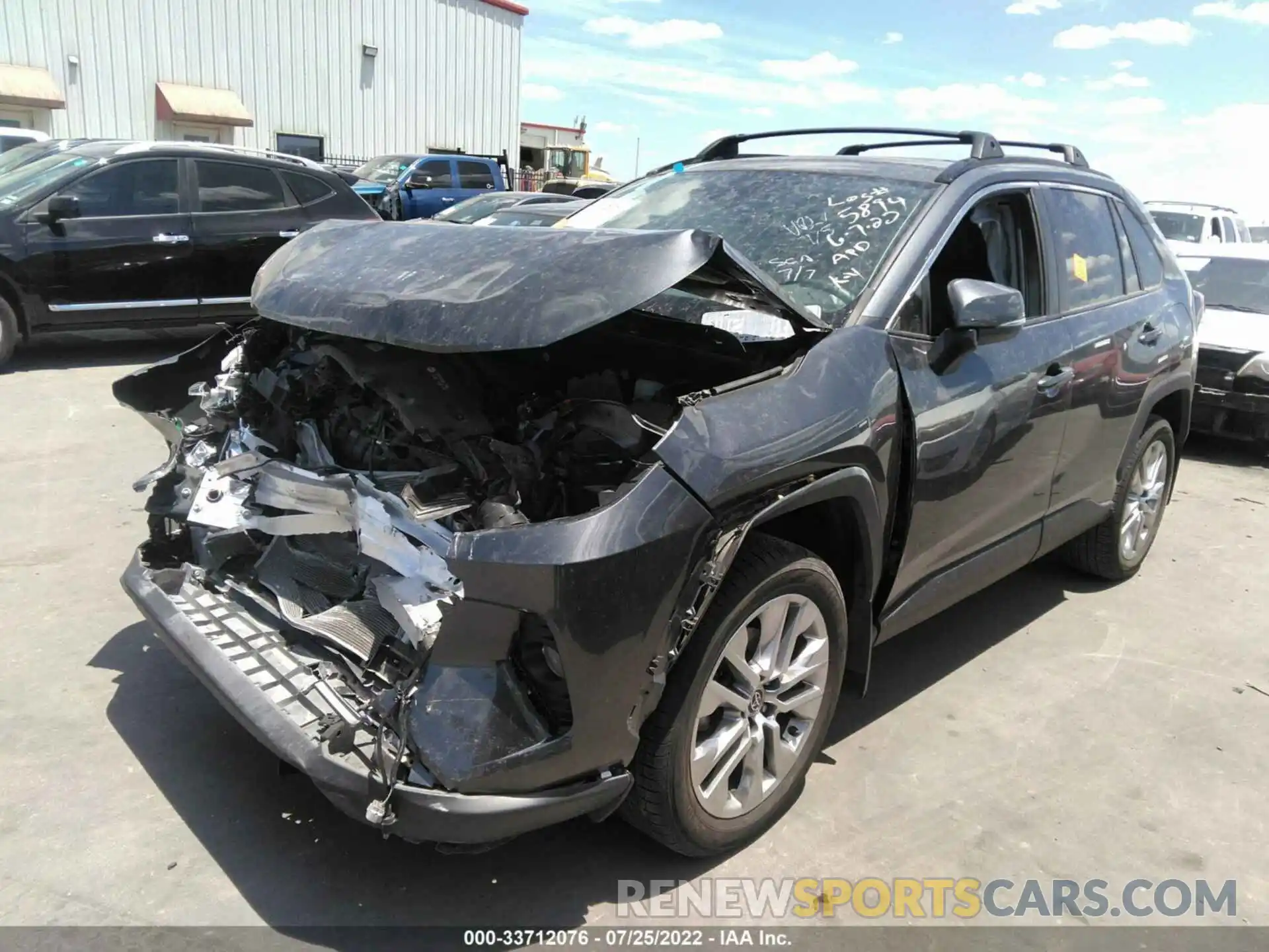 2 Photograph of a damaged car JTMA1RFV0LD529003 TOYOTA RAV4 2020