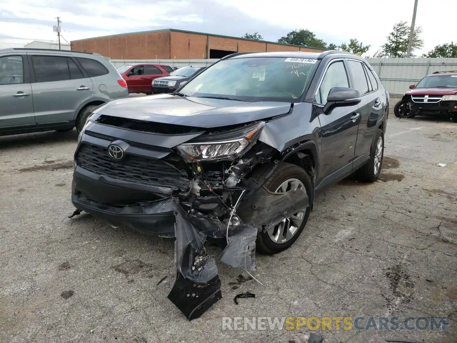 2 Photograph of a damaged car JTMA1RFV0LJ027688 TOYOTA RAV4 2020