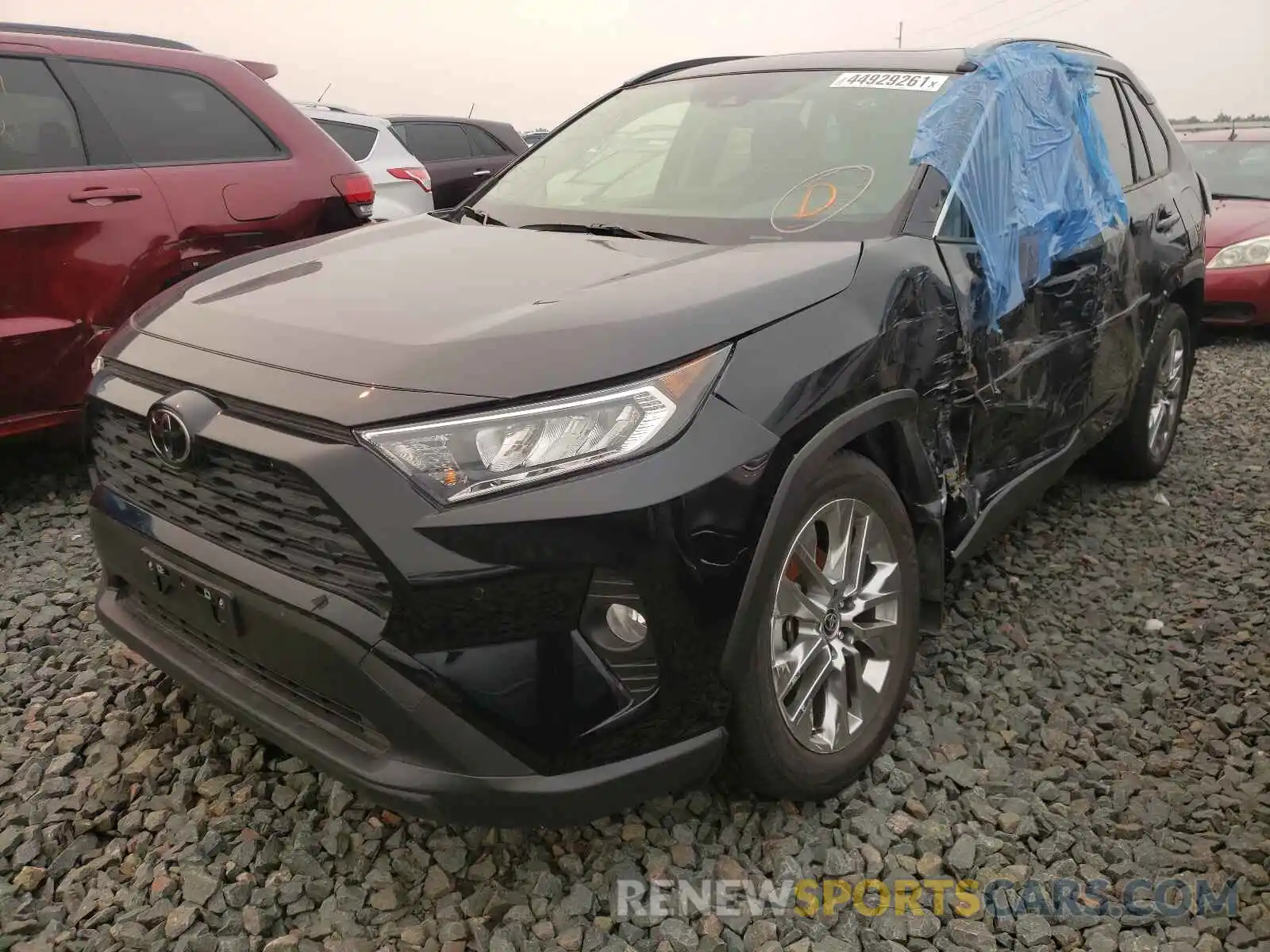 2 Photograph of a damaged car JTMA1RFV0LJ039159 TOYOTA RAV4 2020