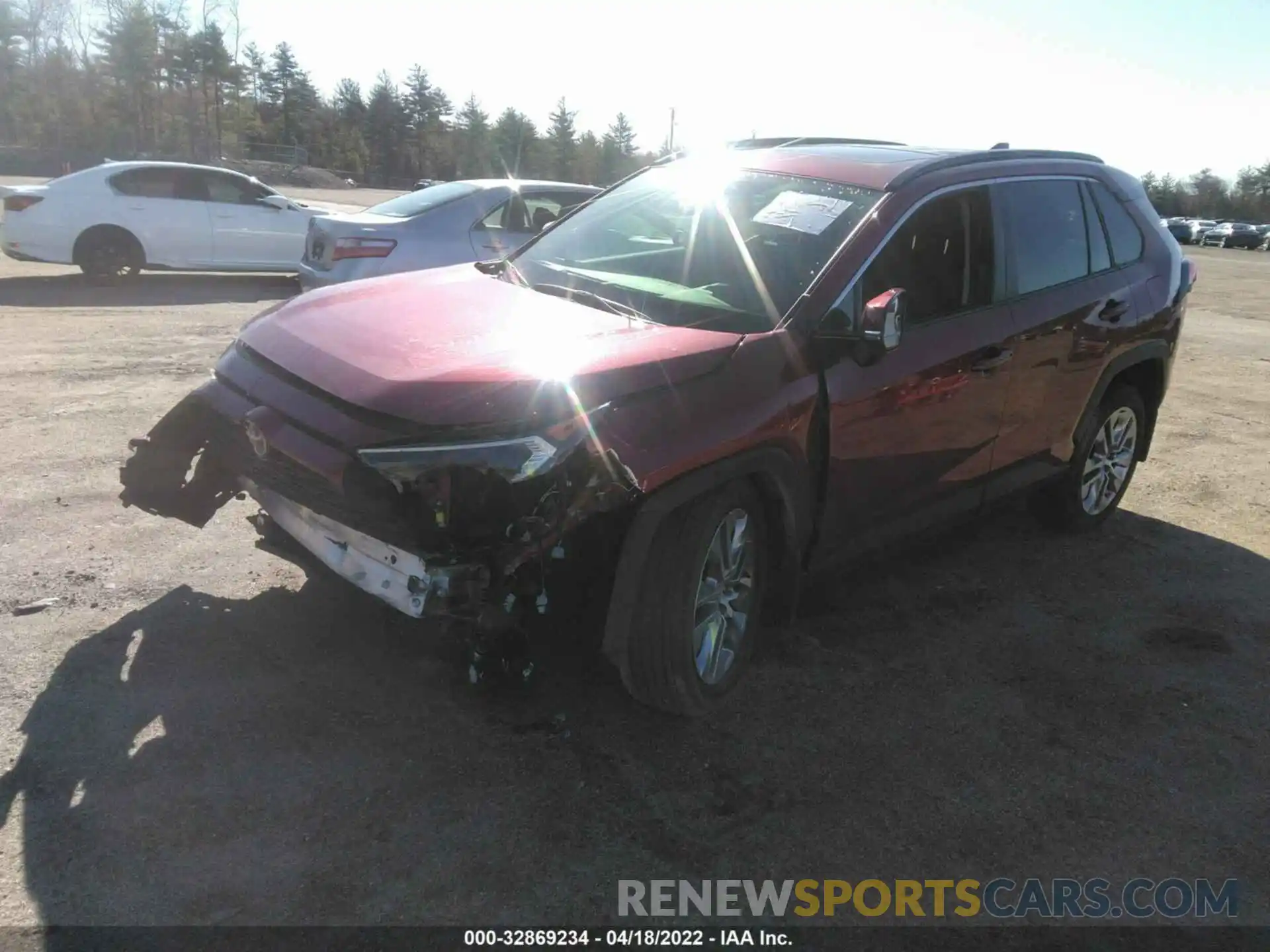 2 Photograph of a damaged car JTMA1RFV2LJ036604 TOYOTA RAV4 2020