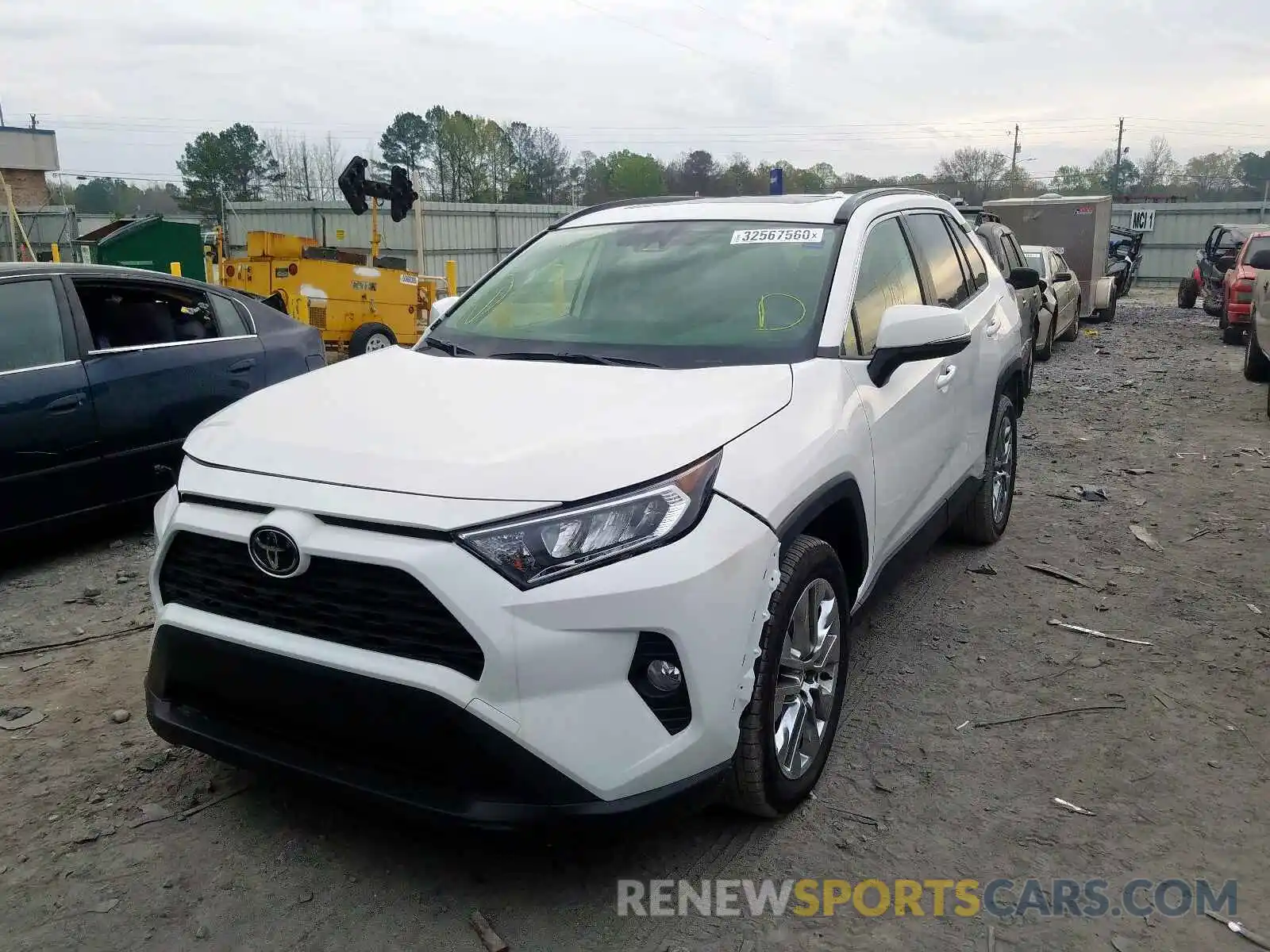 2 Photograph of a damaged car JTMA1RFV4LD526833 TOYOTA RAV4 2020