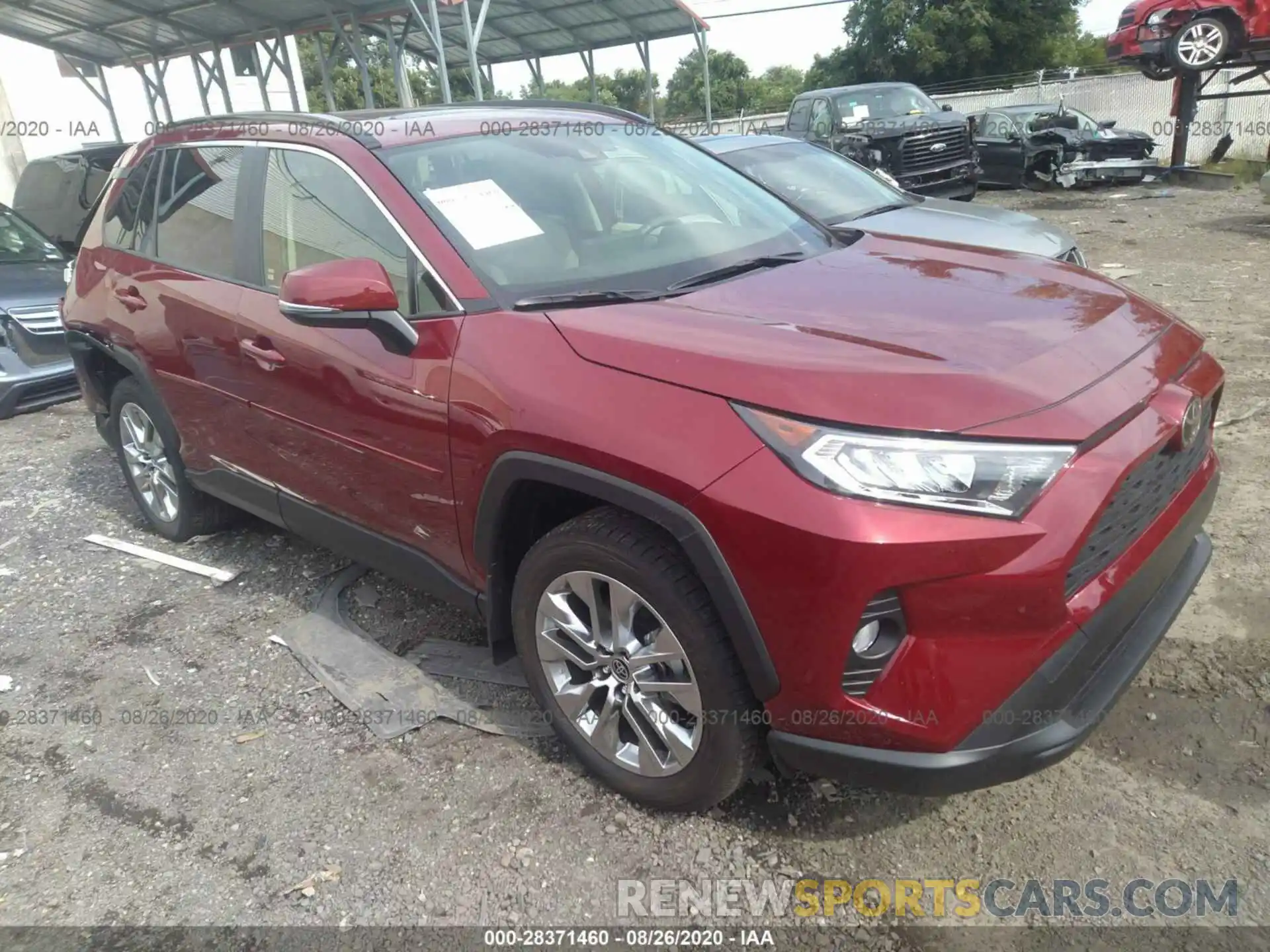 1 Photograph of a damaged car JTMA1RFV5LD059342 TOYOTA RAV4 2020