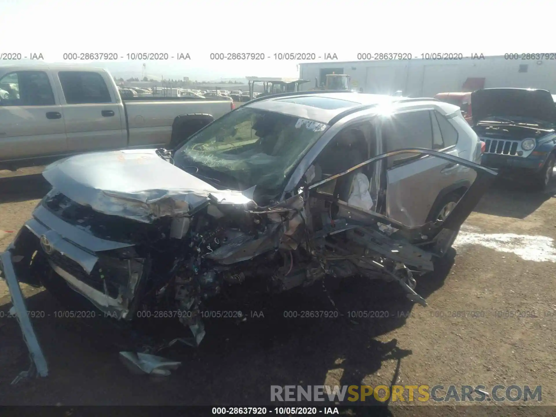 2 Photograph of a damaged car JTMA1RFV5LD529501 TOYOTA RAV4 2020