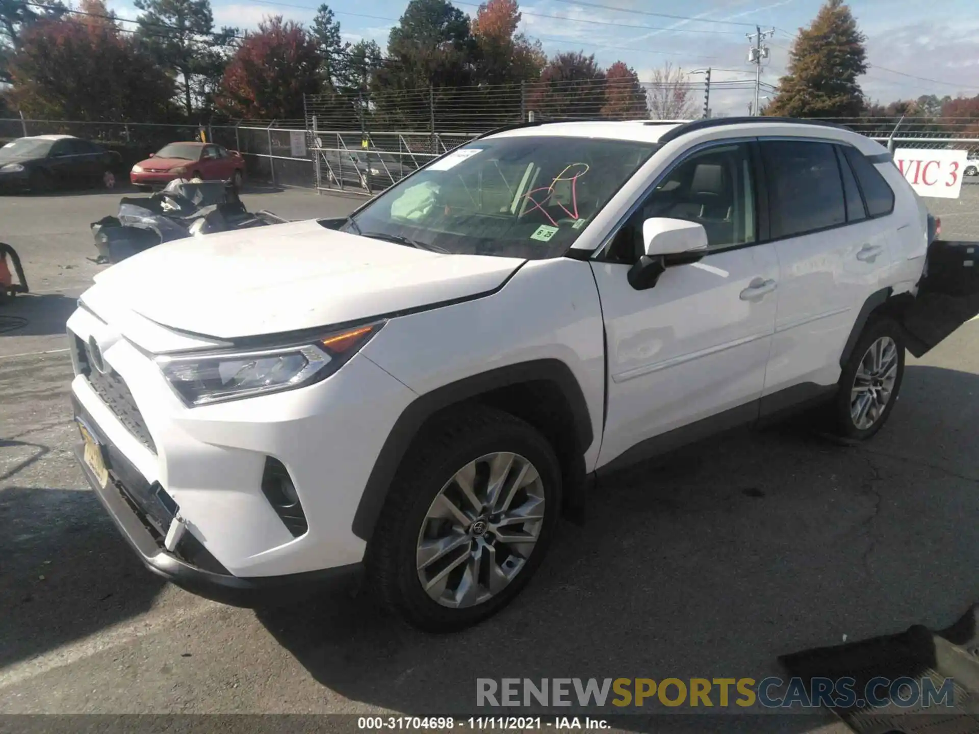 2 Photograph of a damaged car JTMA1RFV6LD053260 TOYOTA RAV4 2020