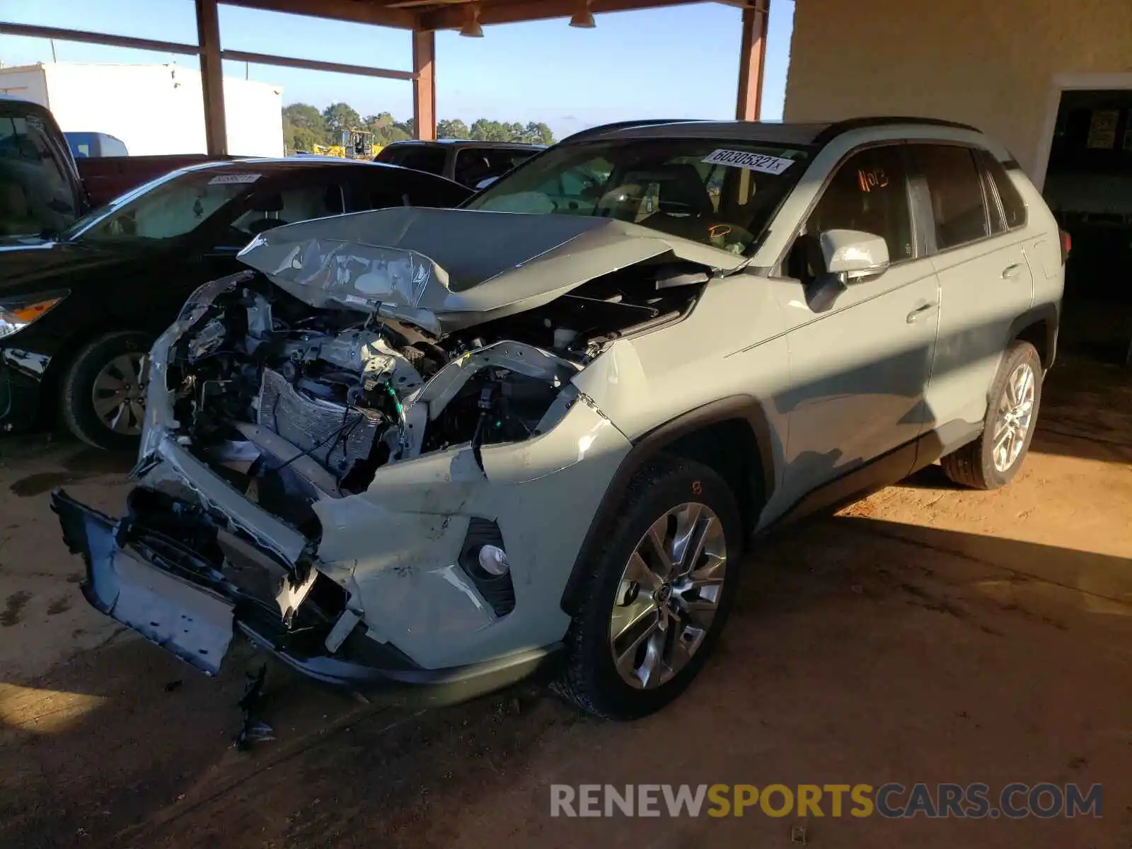 2 Photograph of a damaged car JTMA1RFV7LD057155 TOYOTA RAV4 2020