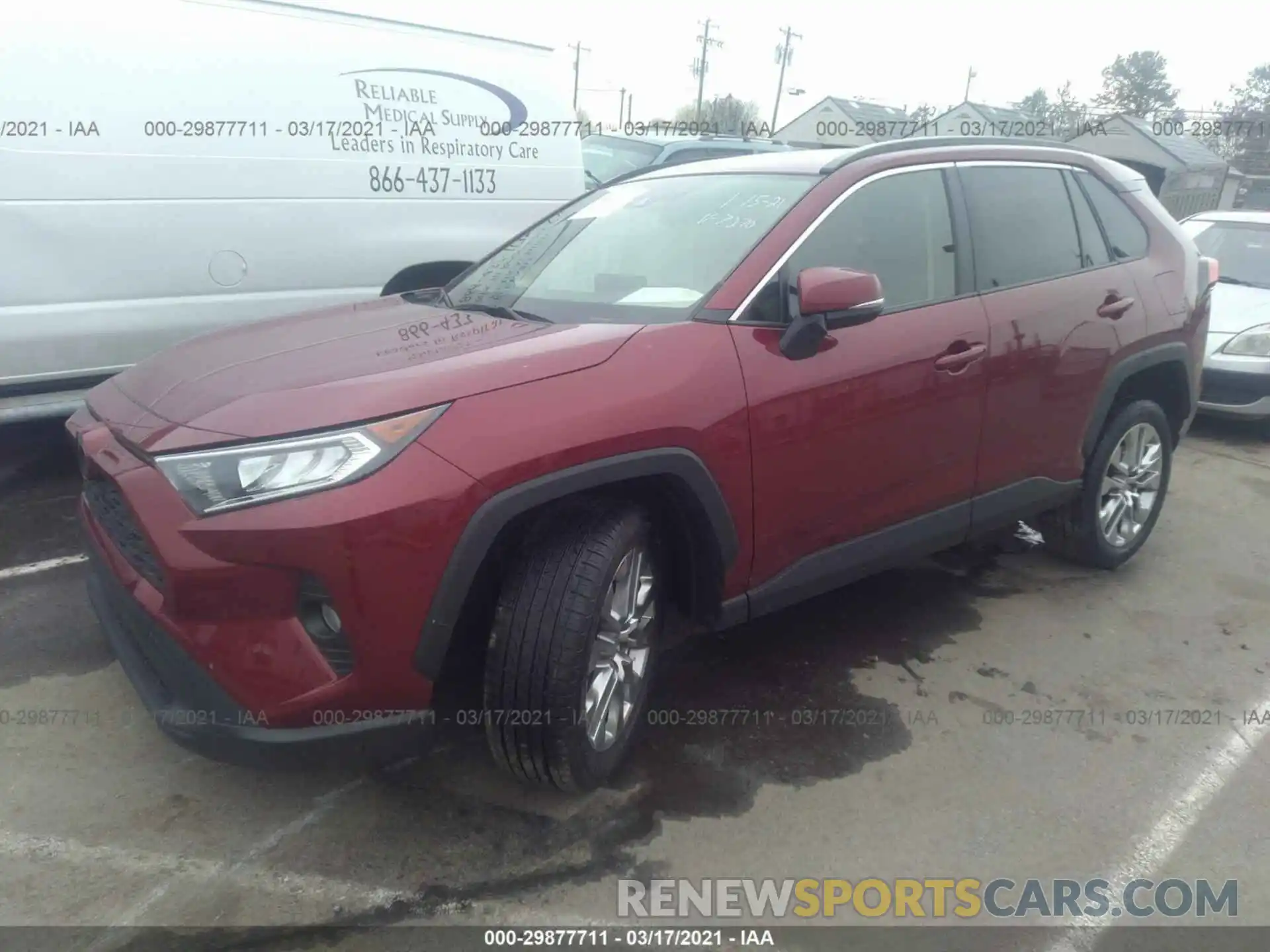 2 Photograph of a damaged car JTMA1RFV7LD057270 TOYOTA RAV4 2020