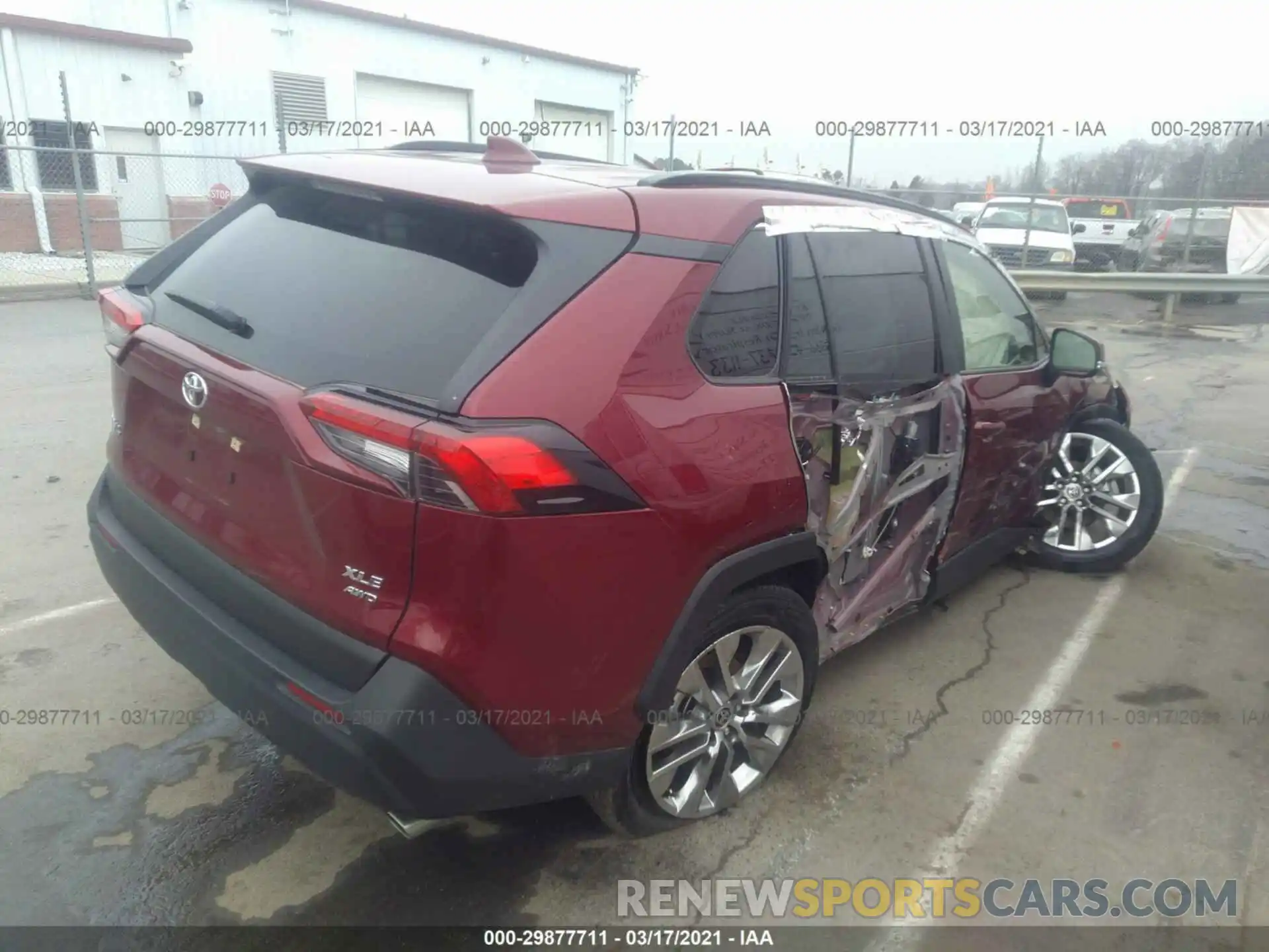 4 Photograph of a damaged car JTMA1RFV7LD057270 TOYOTA RAV4 2020