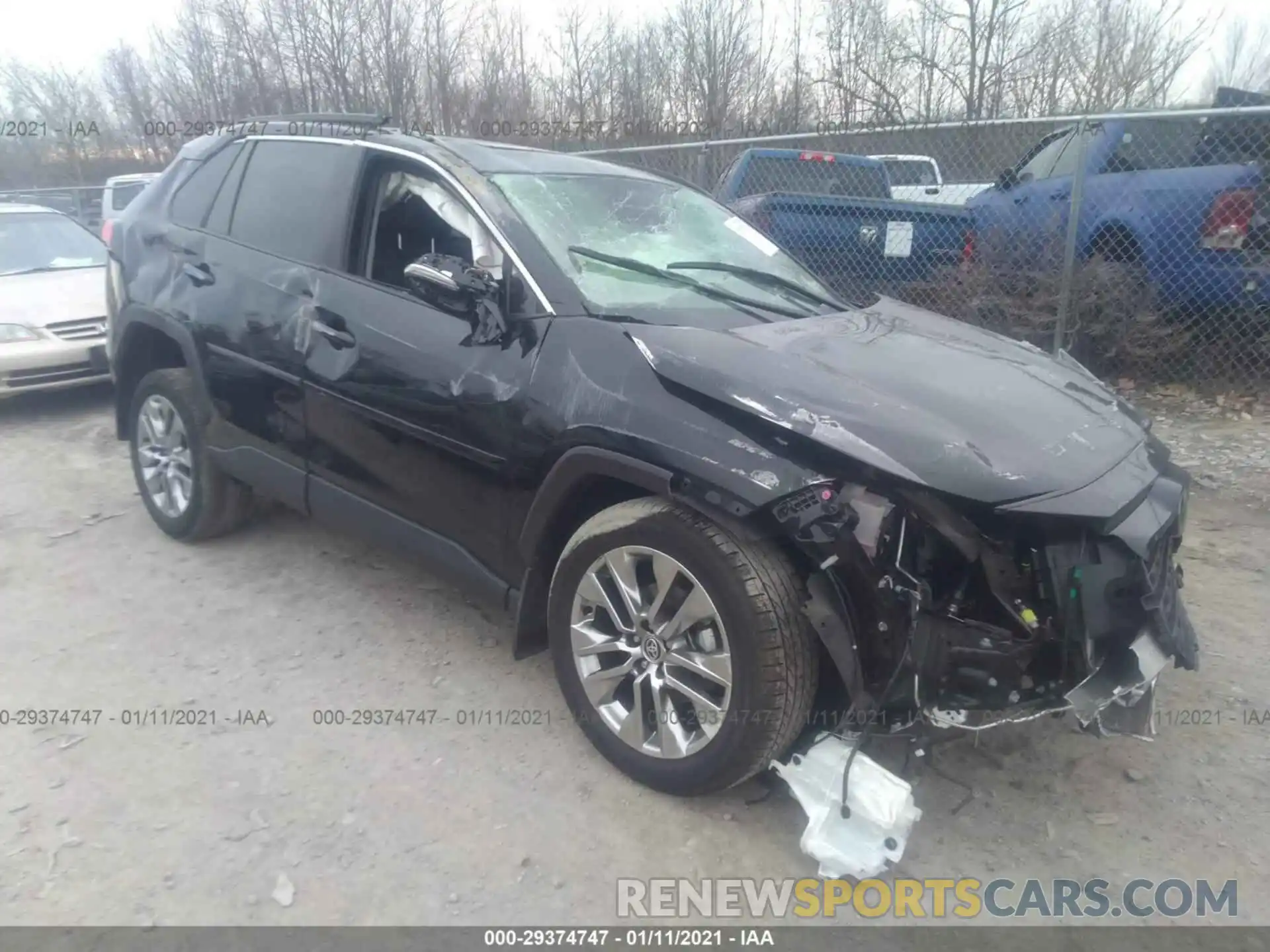 1 Photograph of a damaged car JTMA1RFV8LD052241 TOYOTA RAV4 2020