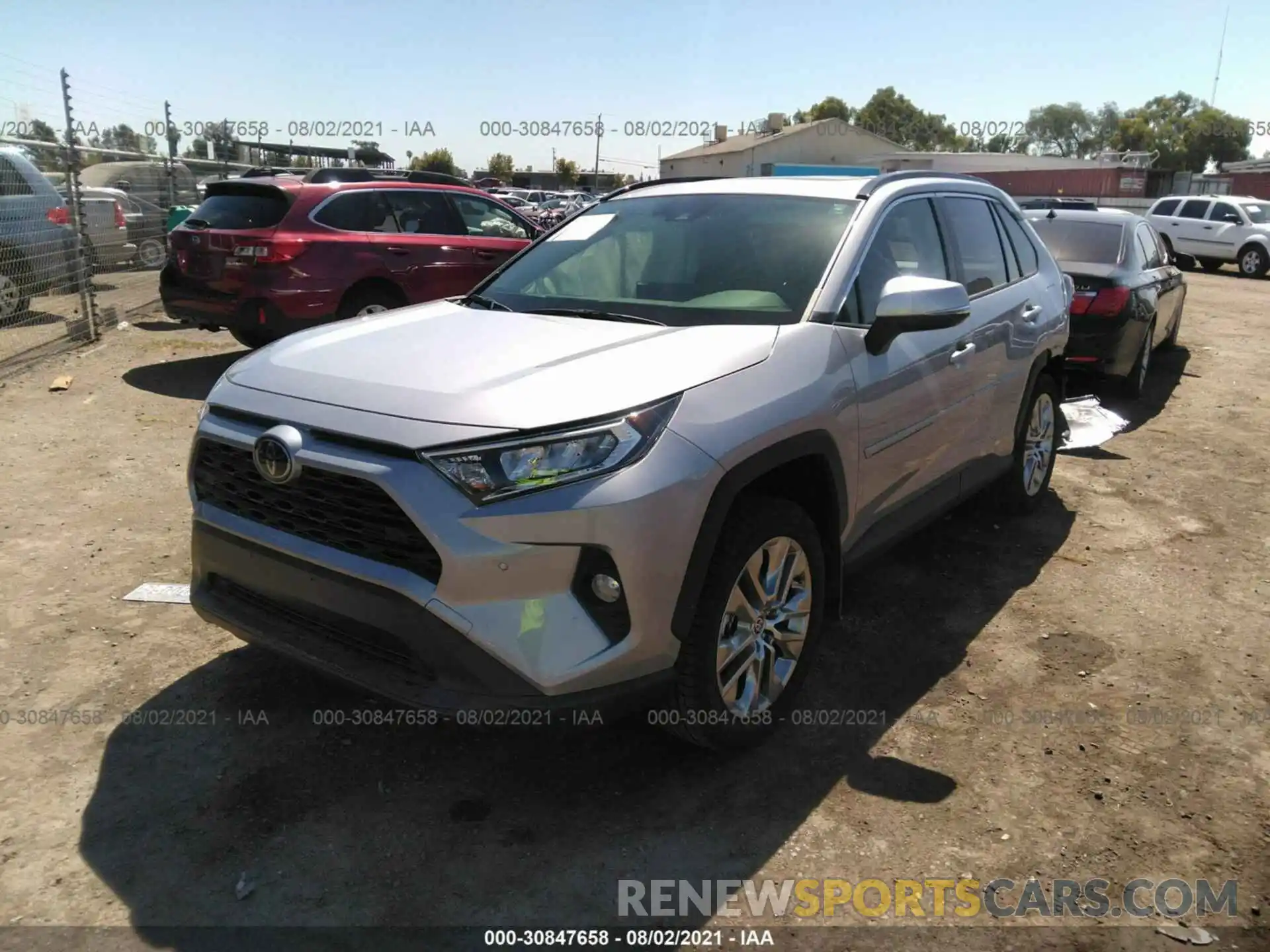 2 Photograph of a damaged car JTMA1RFV8LD062350 TOYOTA RAV4 2020