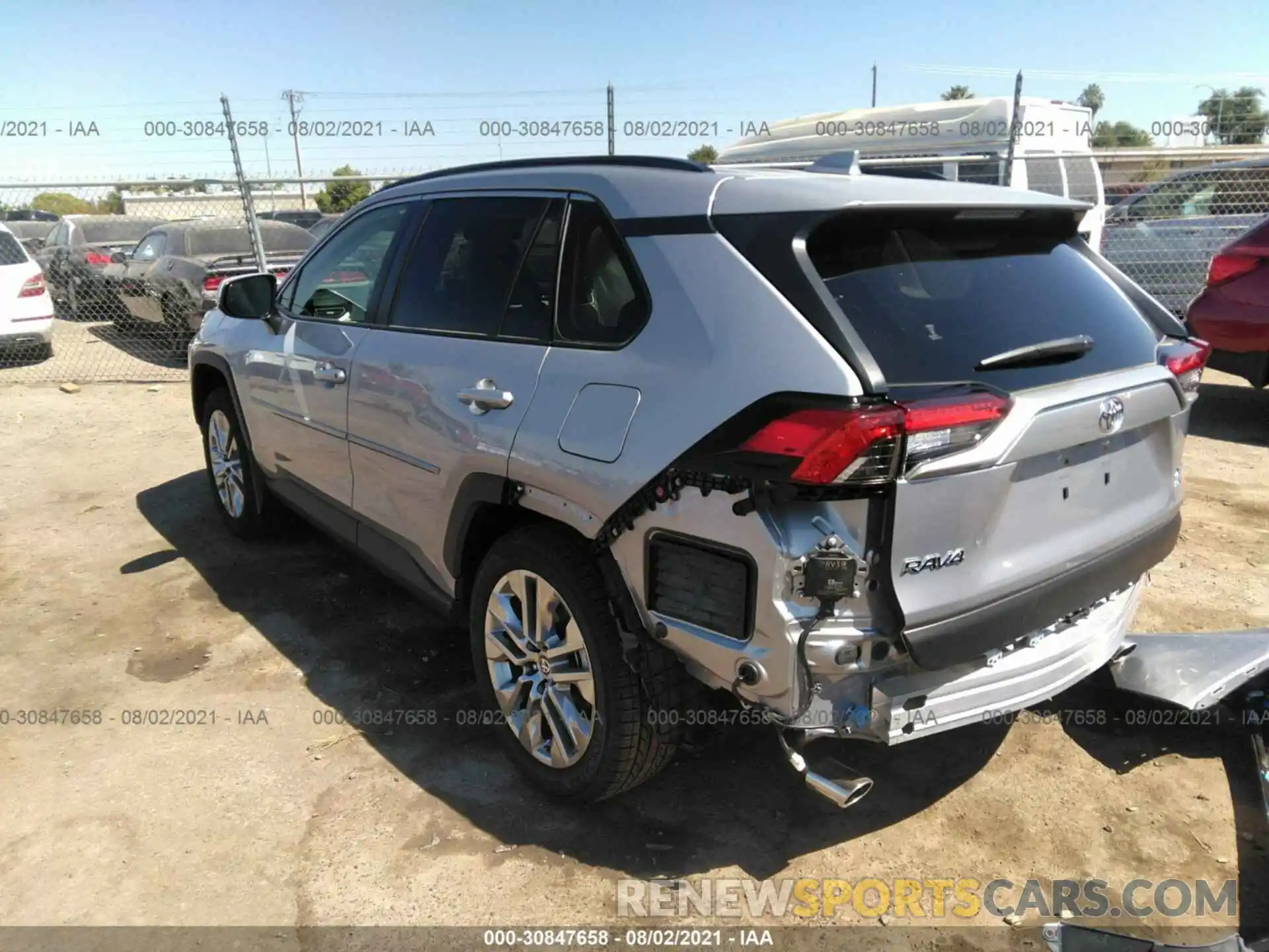 3 Photograph of a damaged car JTMA1RFV8LD062350 TOYOTA RAV4 2020