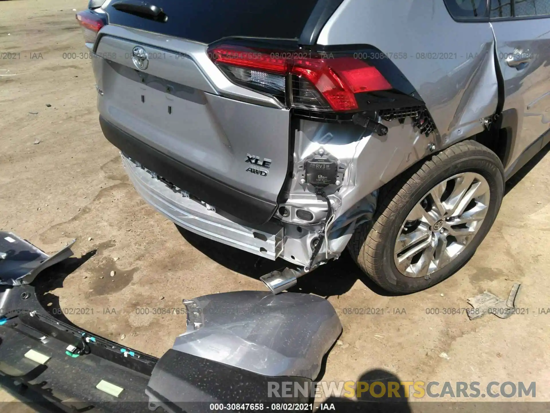 6 Photograph of a damaged car JTMA1RFV8LD062350 TOYOTA RAV4 2020