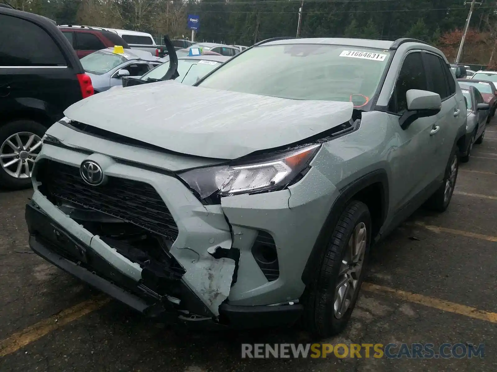 2 Photograph of a damaged car JTMA1RFV9LD059201 TOYOTA RAV4 2020