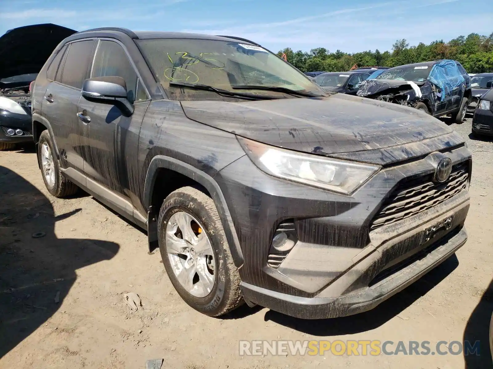 1 Photograph of a damaged car JTMA1RFV9LJ035403 TOYOTA RAV4 2020