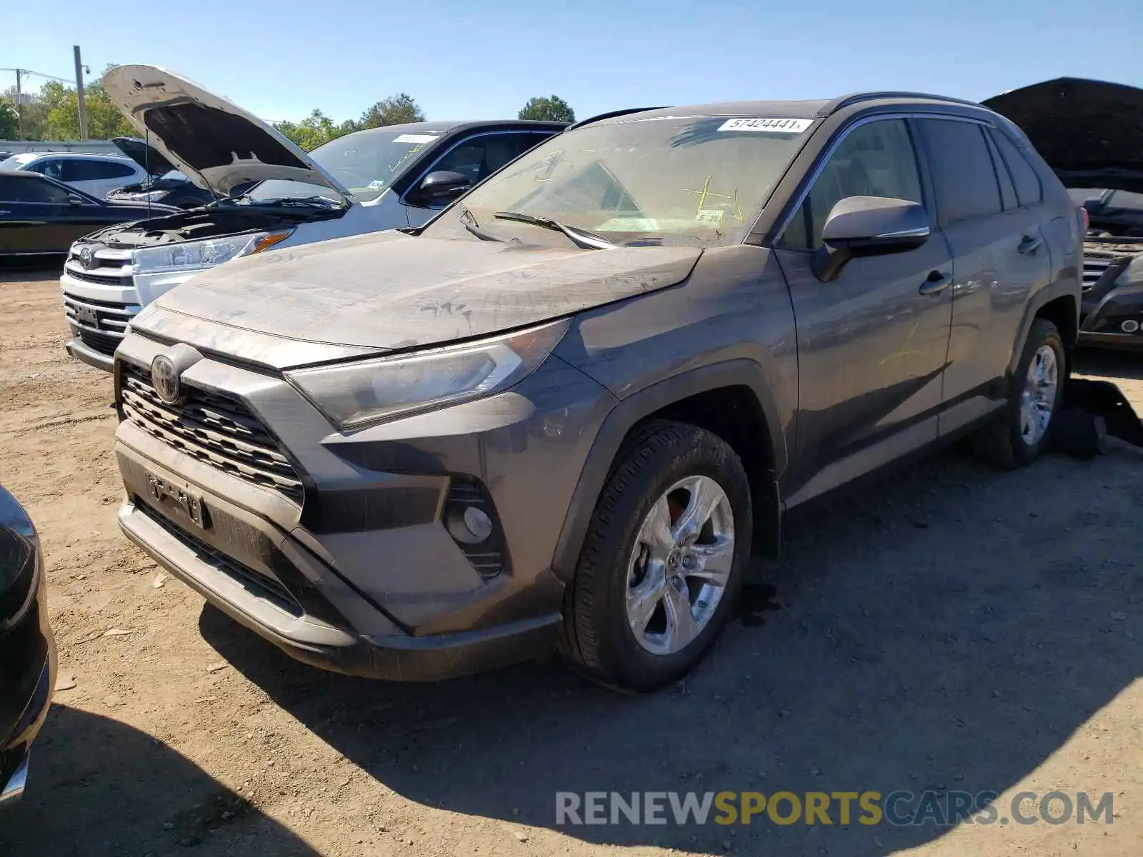 2 Photograph of a damaged car JTMA1RFV9LJ035403 TOYOTA RAV4 2020