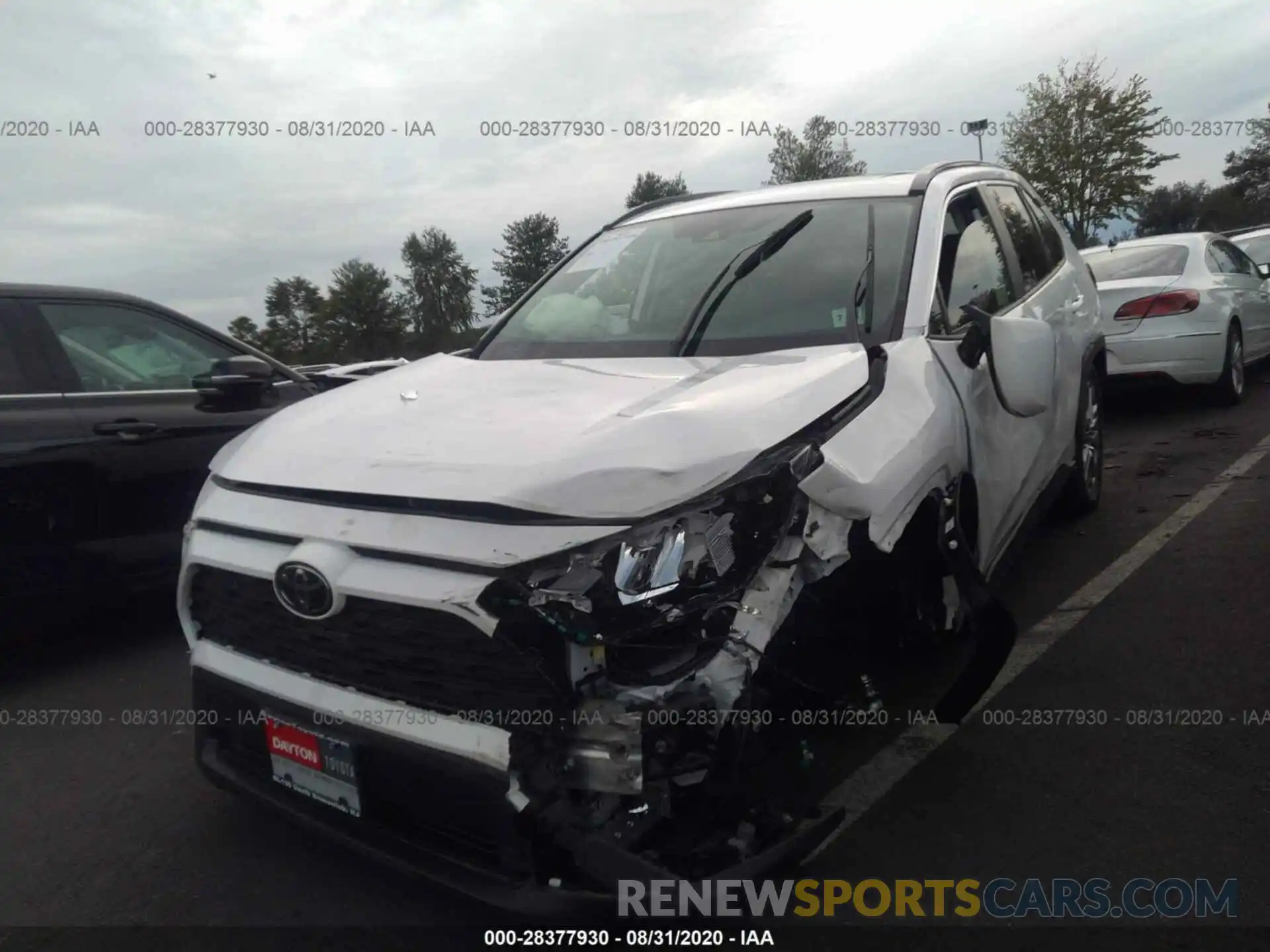 2 Photograph of a damaged car JTMA1RFVXLD056632 TOYOTA RAV4 2020