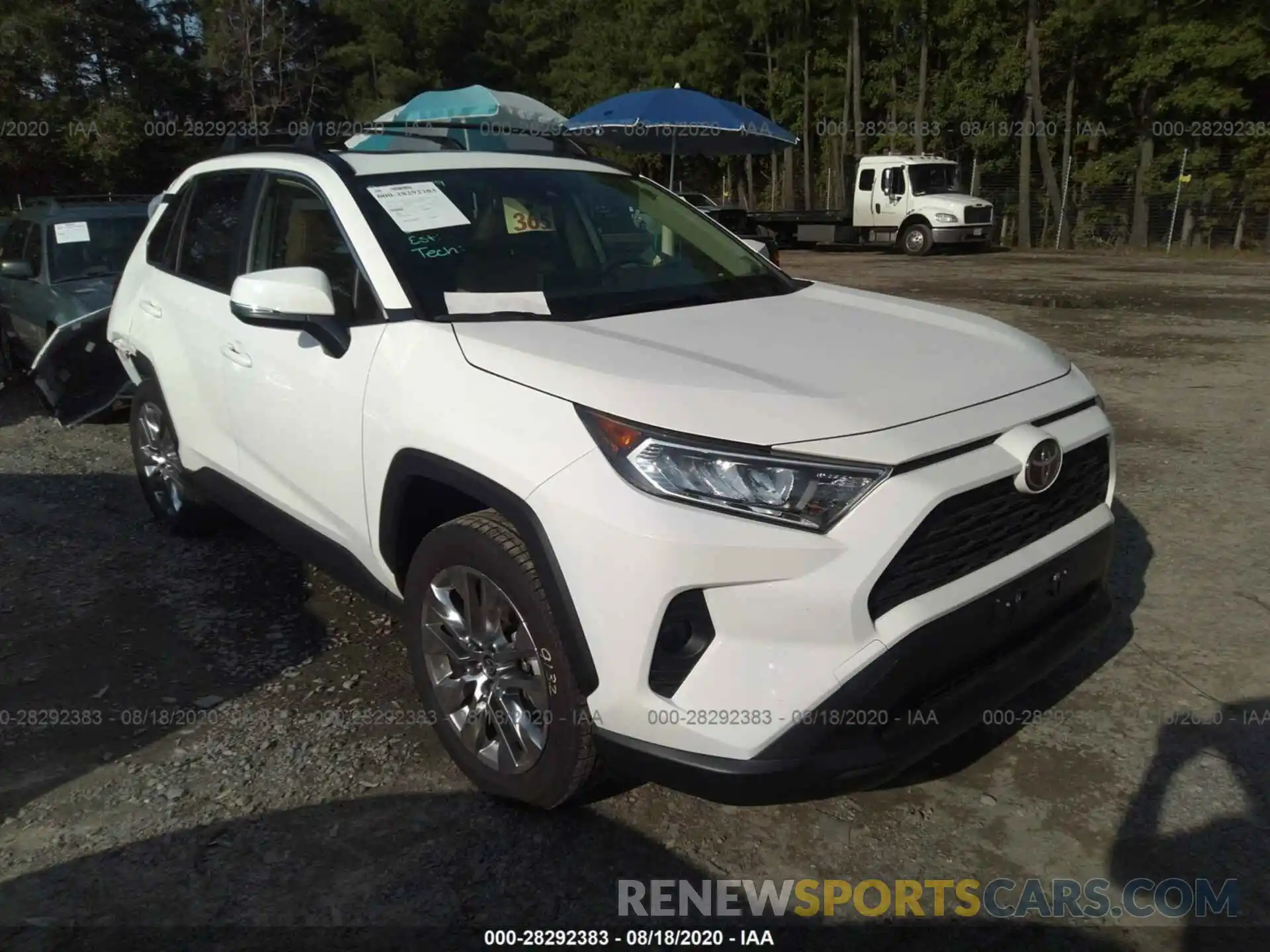 1 Photograph of a damaged car JTMA1RFVXLD064908 TOYOTA RAV4 2020