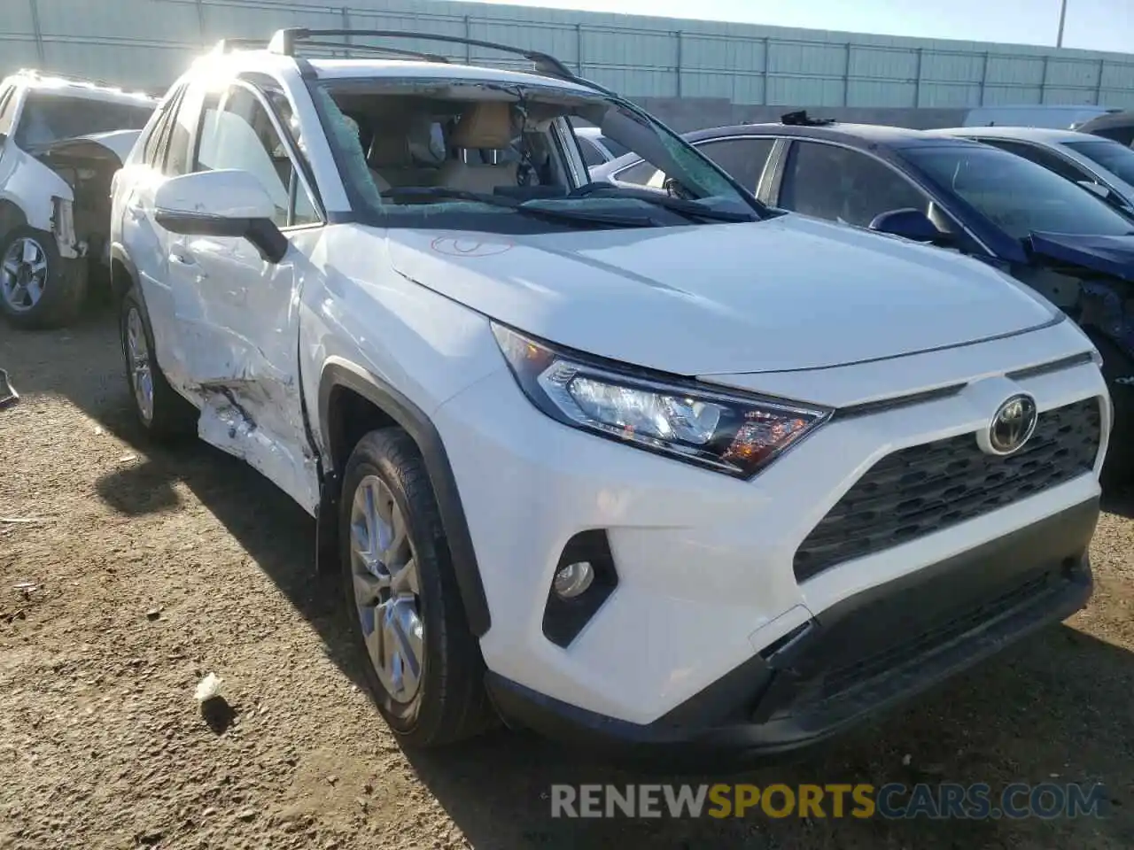 1 Photograph of a damaged car JTMA1RFVXLD066254 TOYOTA RAV4 2020