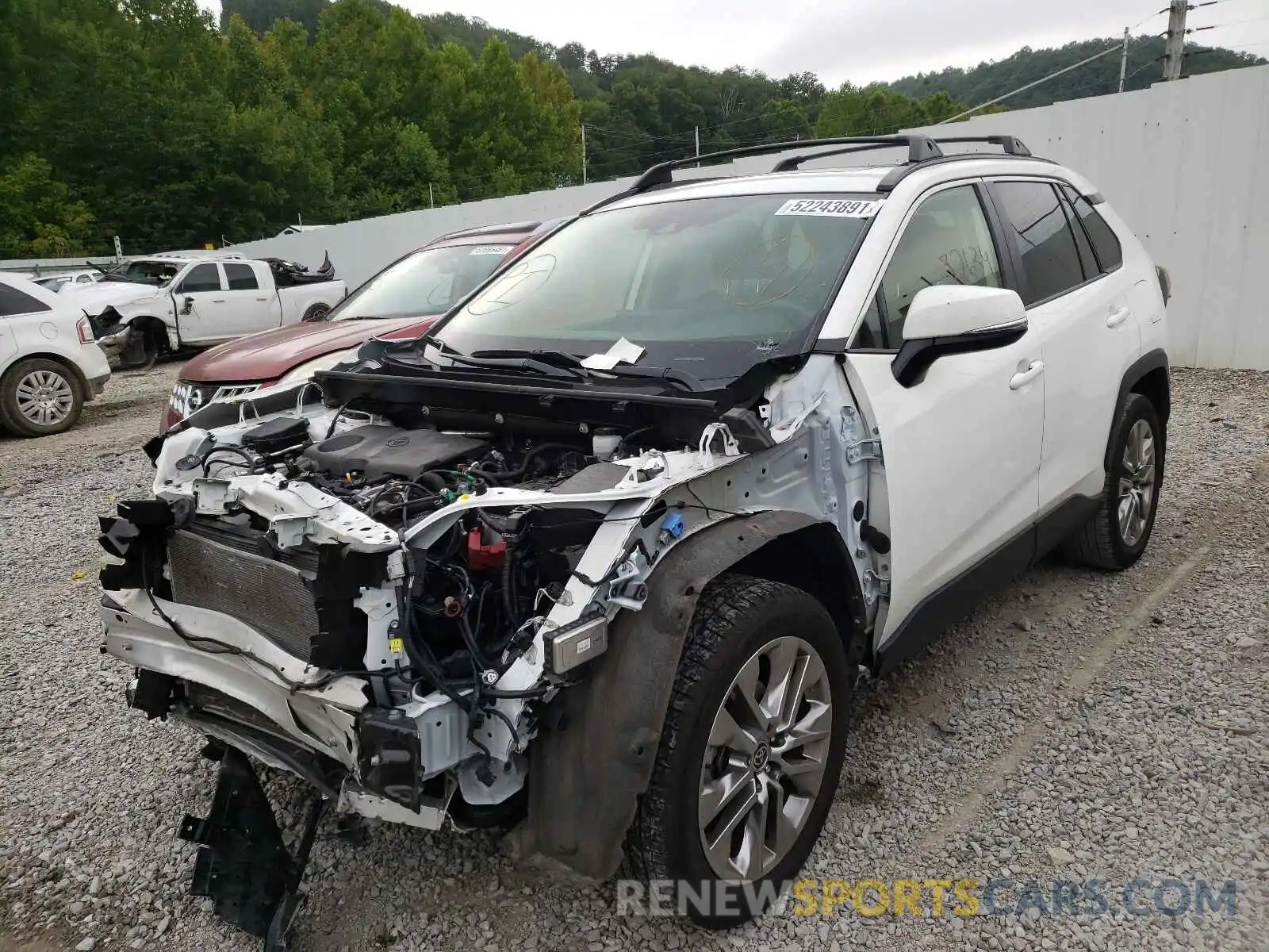 2 Photograph of a damaged car JTMA1RFVXLD526576 TOYOTA RAV4 2020