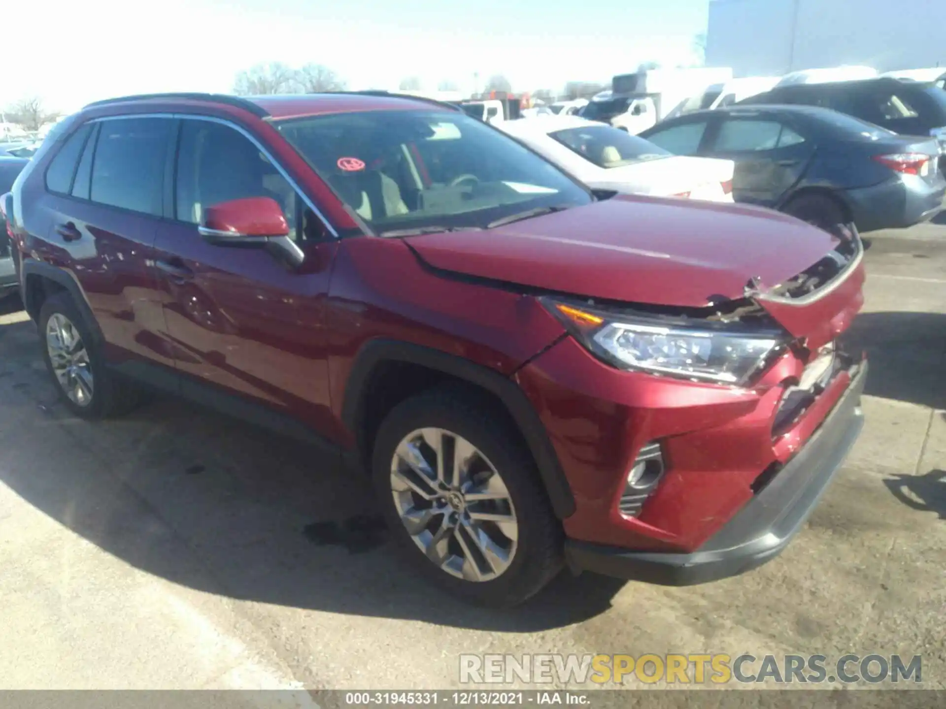 1 Photograph of a damaged car JTMA1RFVXLJ031182 TOYOTA RAV4 2020