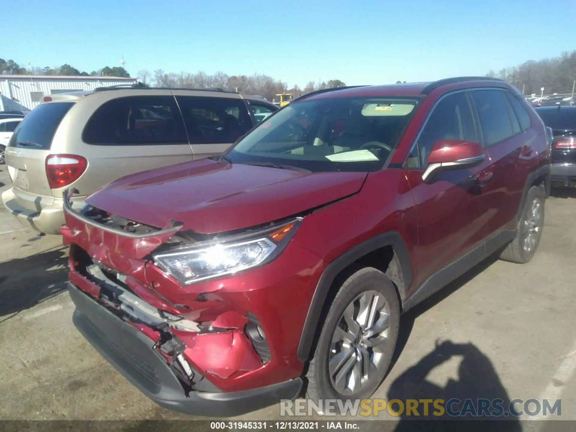 2 Photograph of a damaged car JTMA1RFVXLJ031182 TOYOTA RAV4 2020