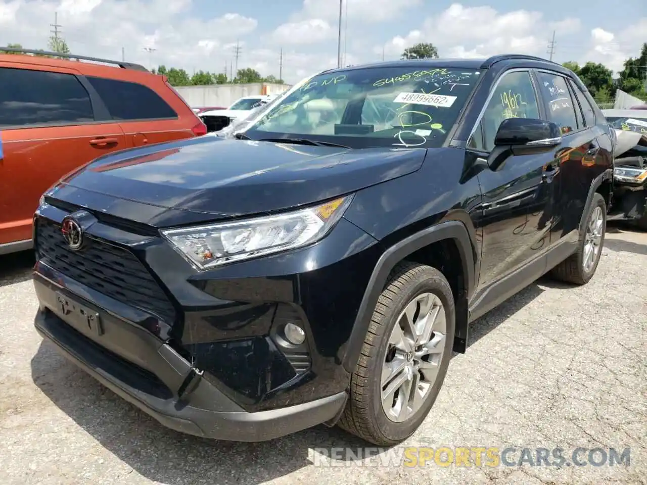 2 Photograph of a damaged car JTMA1RFVXLJ037211 TOYOTA RAV4 2020