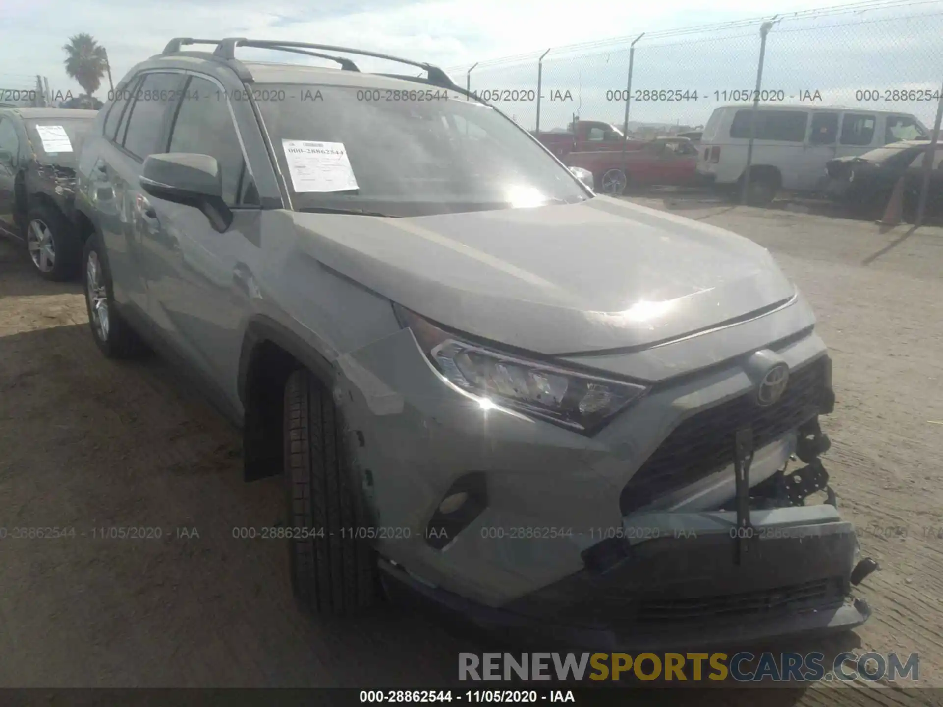 1 Photograph of a damaged car JTMC1RFV0LD053862 TOYOTA RAV4 2020