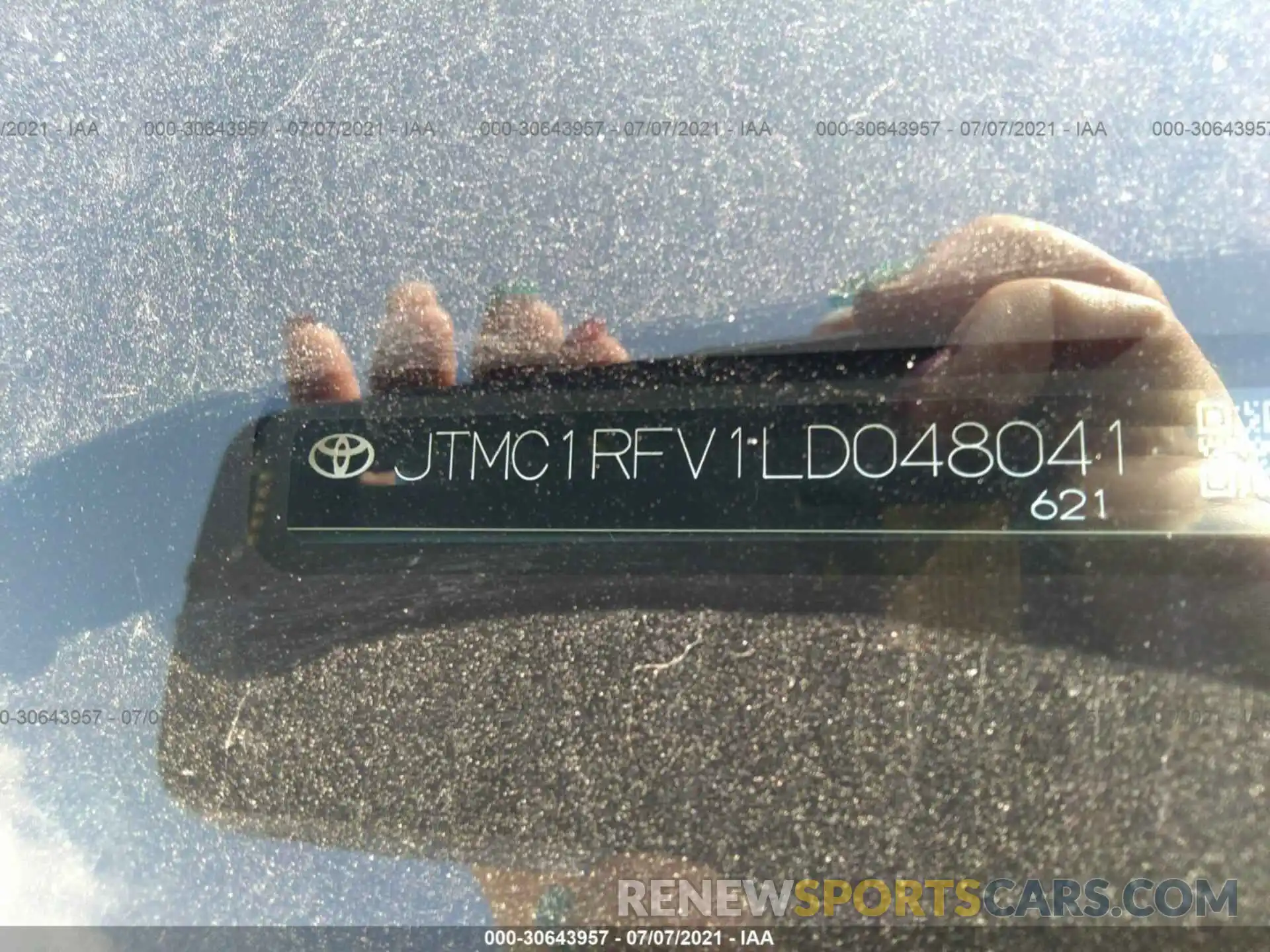 9 Фотография поврежденного автомобиля JTMC1RFV1LD048041 TOYOTA RAV4 2020