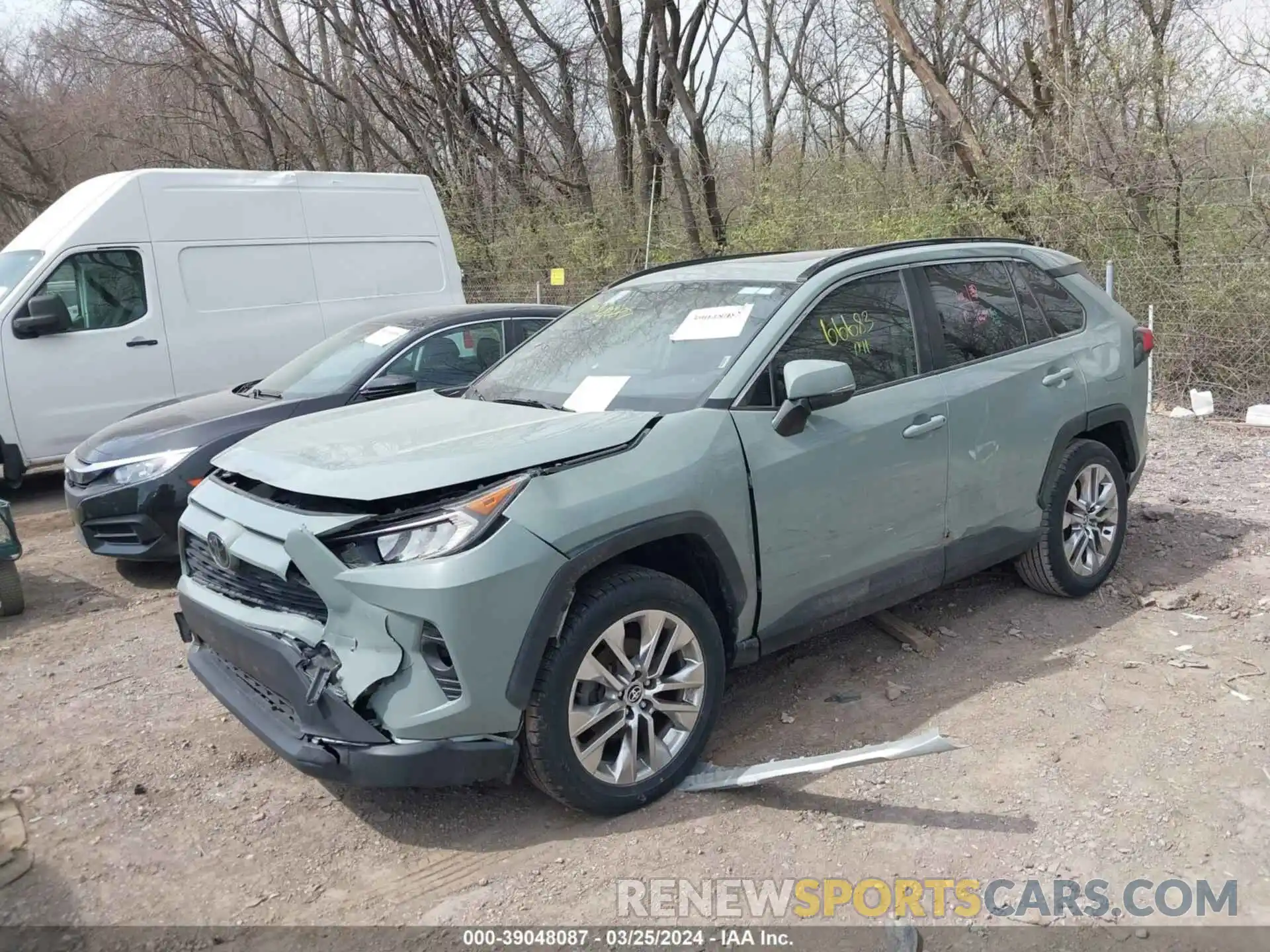 2 Photograph of a damaged car JTMC1RFV2LJ020217 TOYOTA RAV4 2020