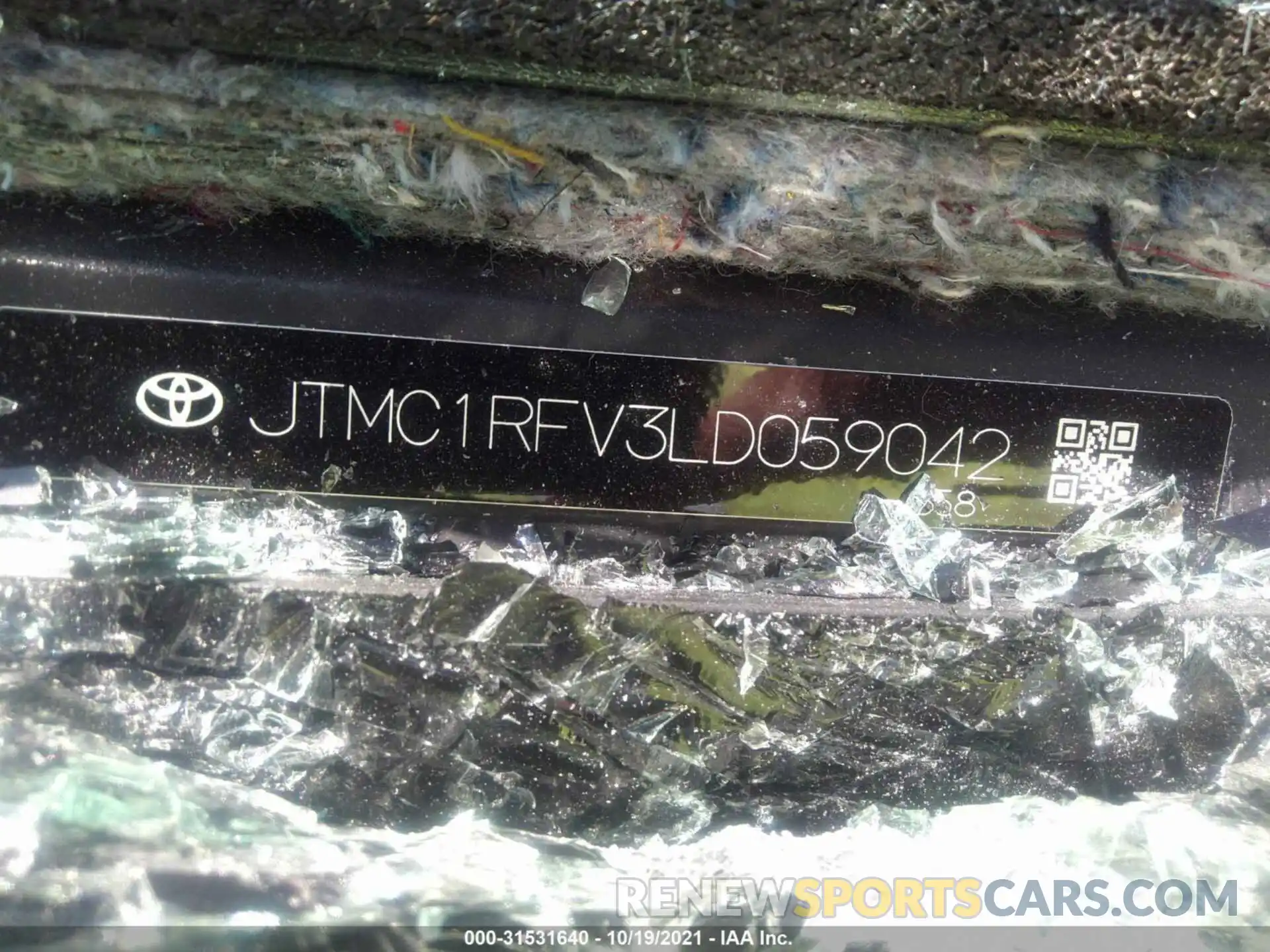 9 Фотография поврежденного автомобиля JTMC1RFV3LD059042 TOYOTA RAV4 2020